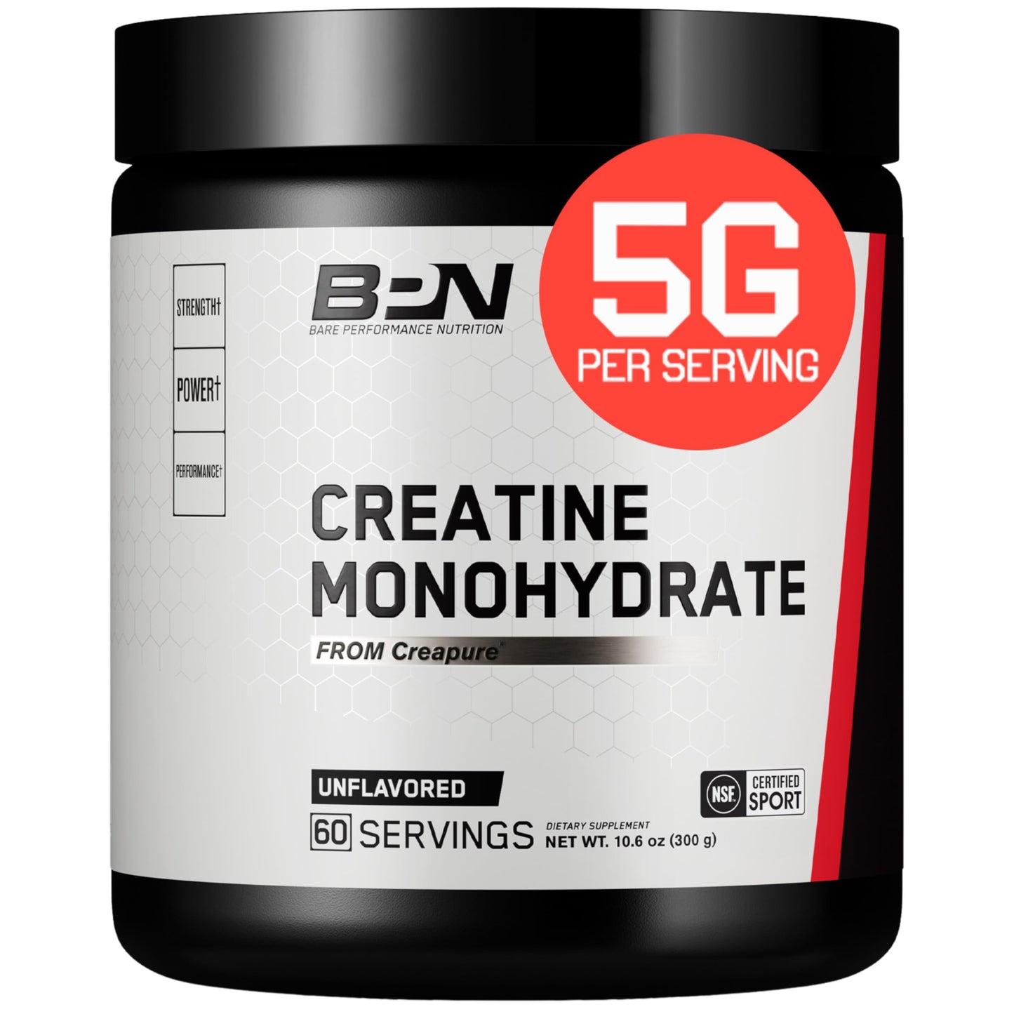 Bare Performance Nutrition BPN Pure Creatine Monohydrate Powder 60 Servings