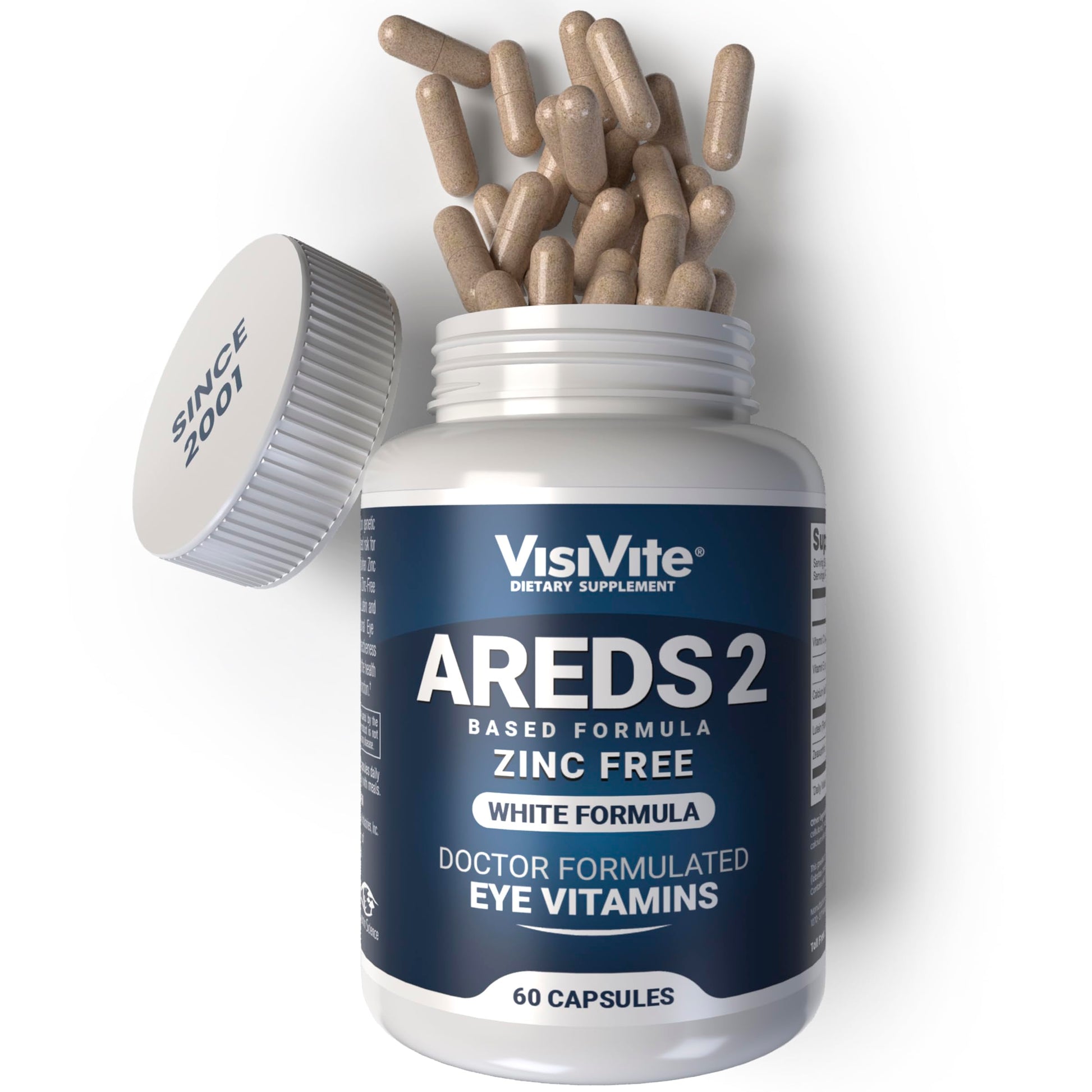 VisiVite Zinc Free AREDS 2 Eye Vitamins Capsules 60