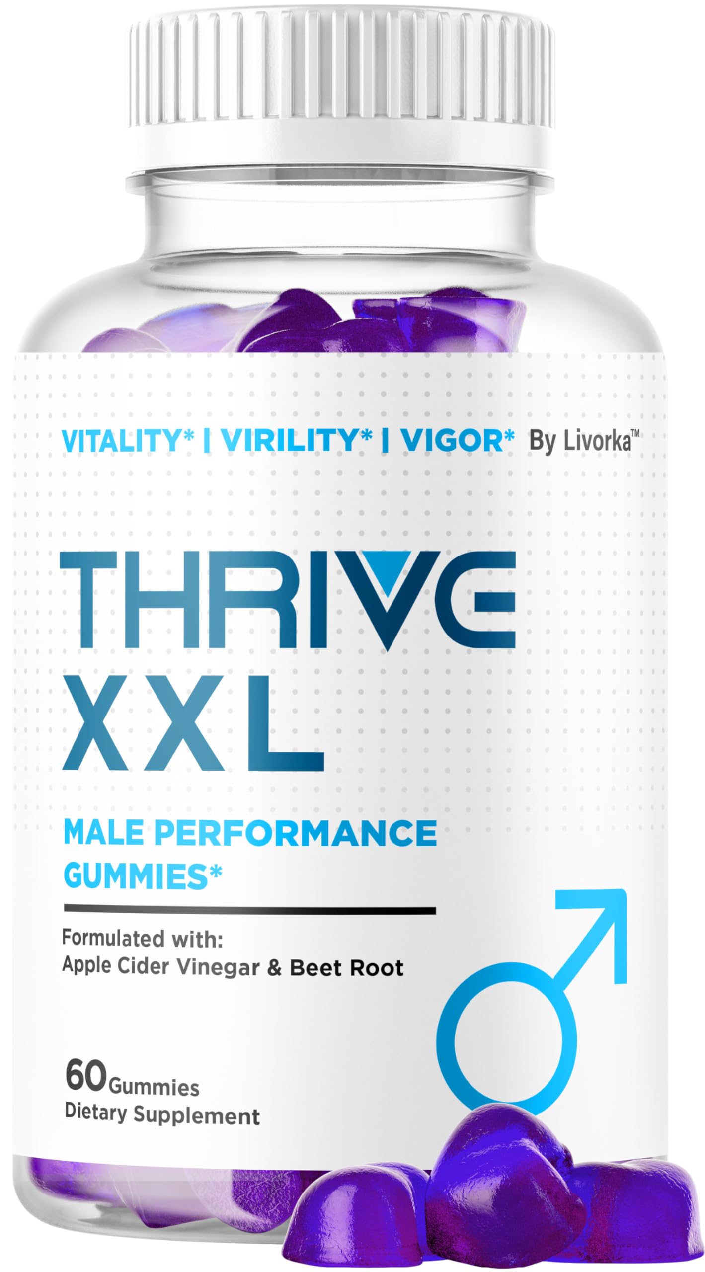LIVORKA Thrive XXL Gummies 60 Count