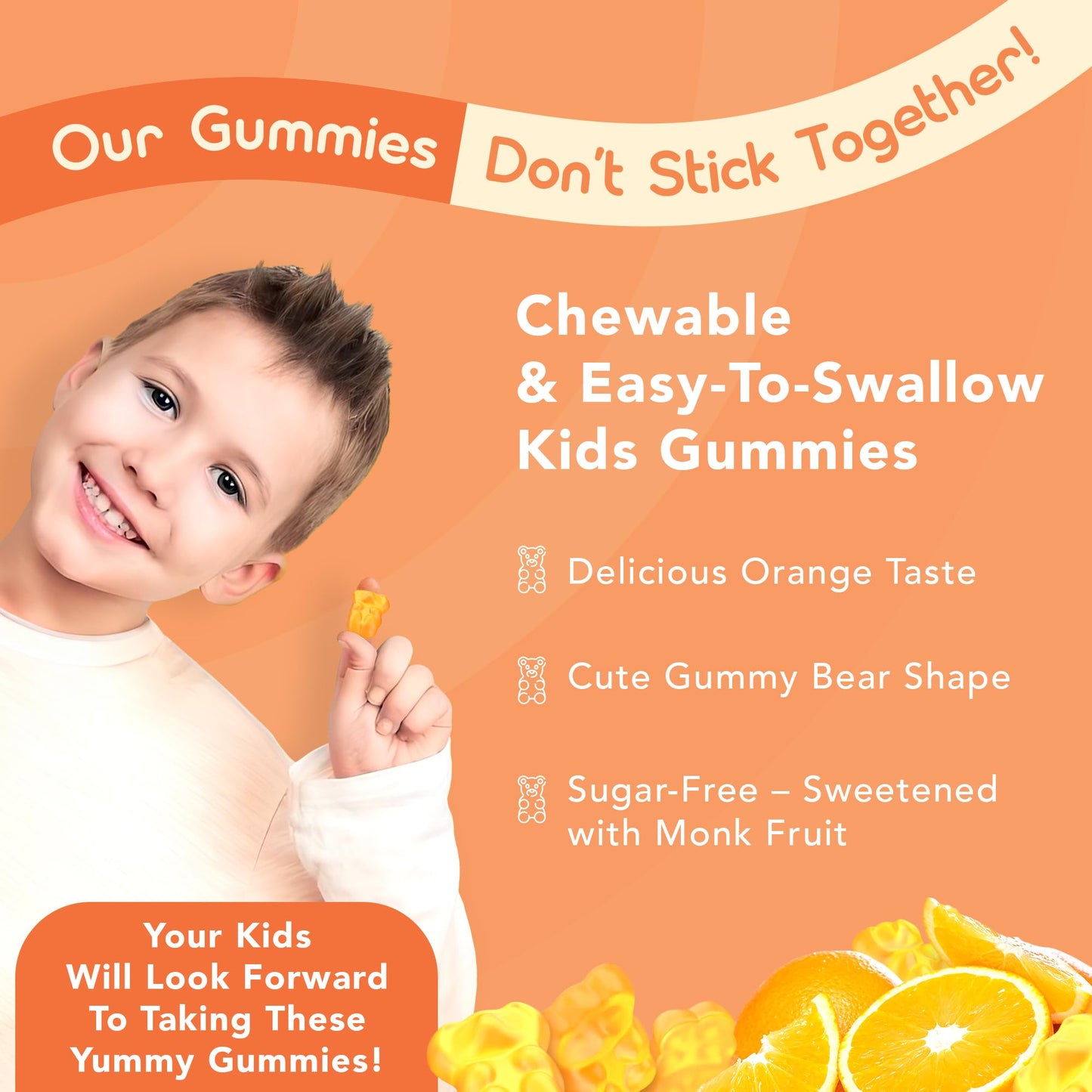 GOJOY NATURALS Kids Focus + Choline & DHA Gummies Bundle, 120 Gummies