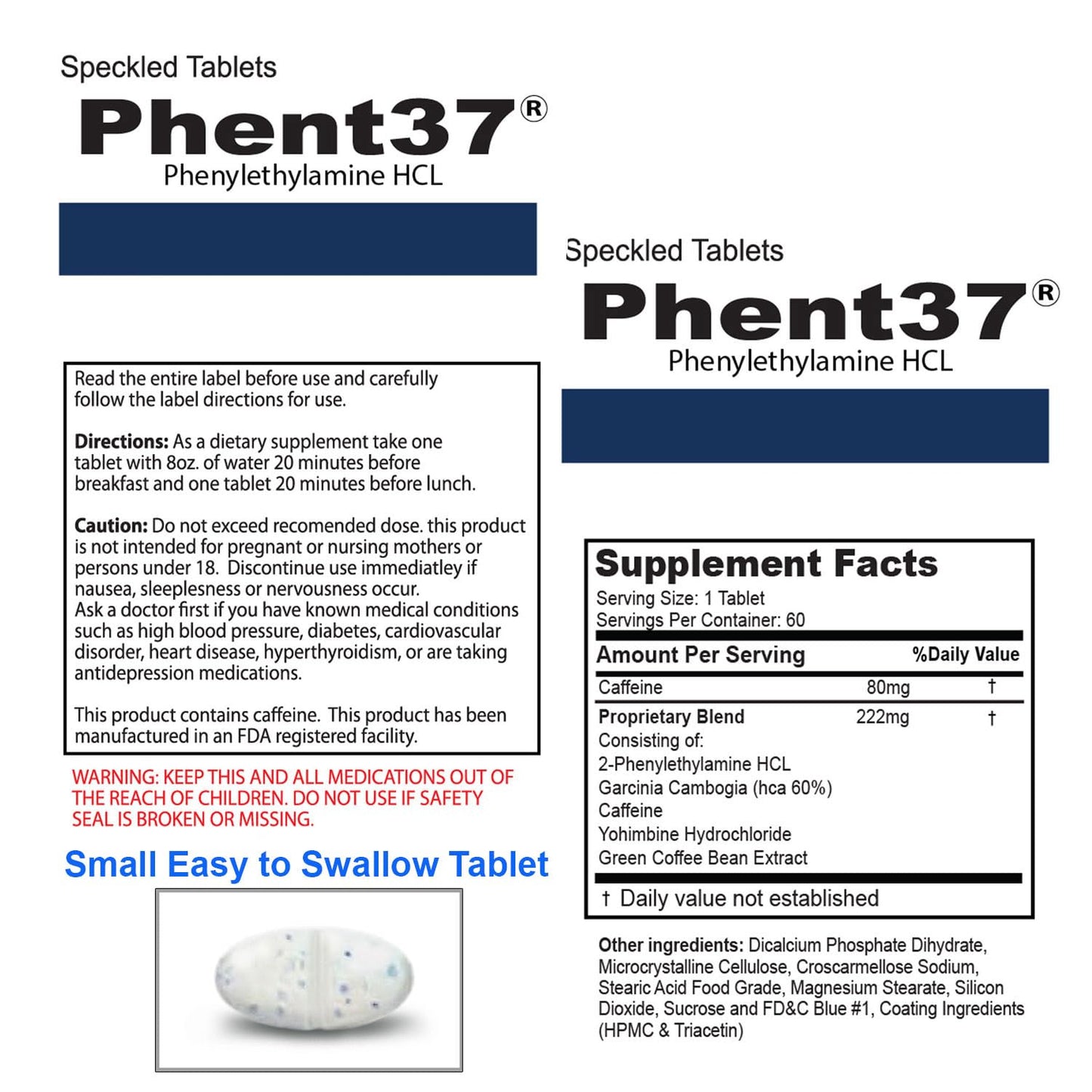 Vitamart Phent37 Speckled Tablet 60 Tablets