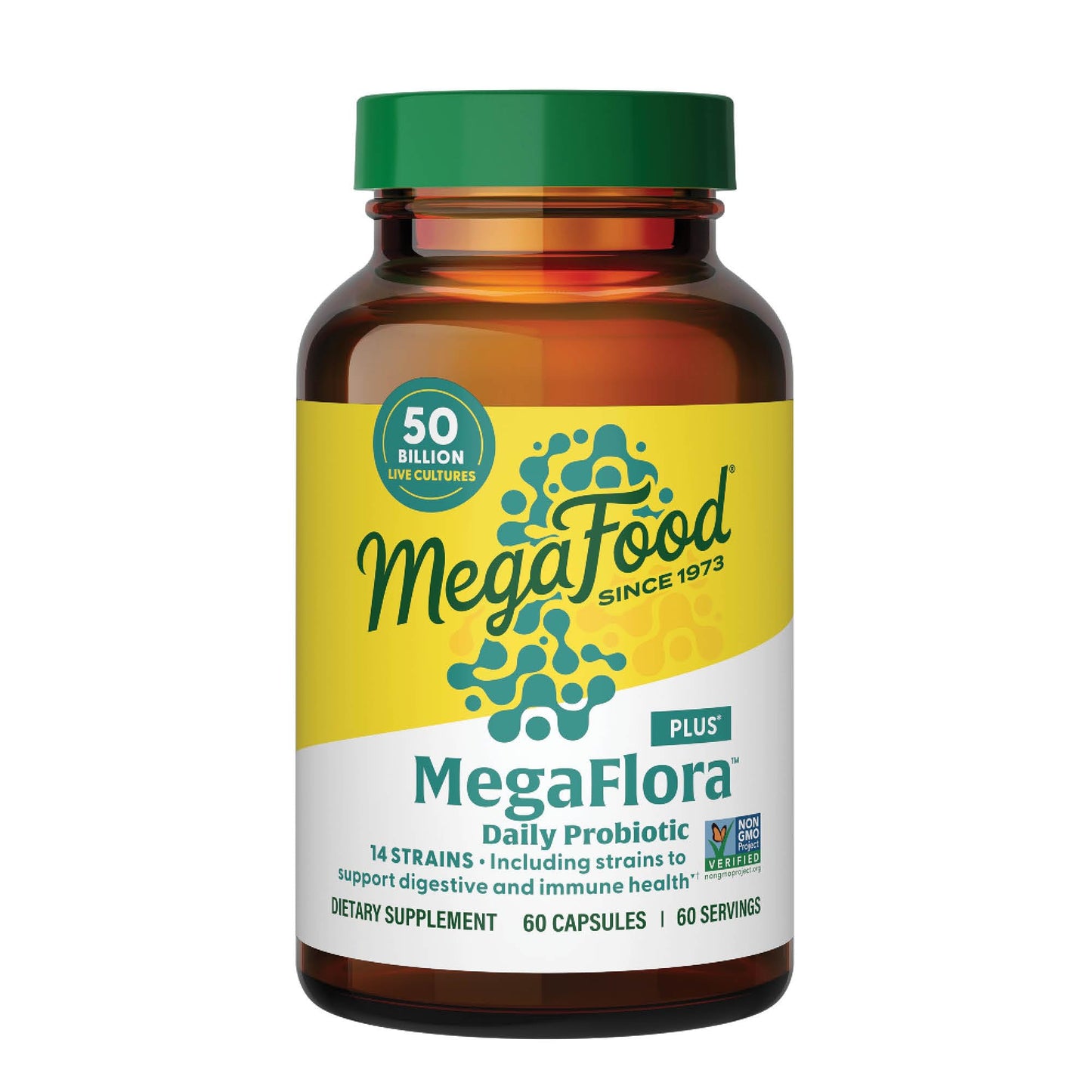 MegaFood MegaFlora Probiotic Plus 60 Capsules