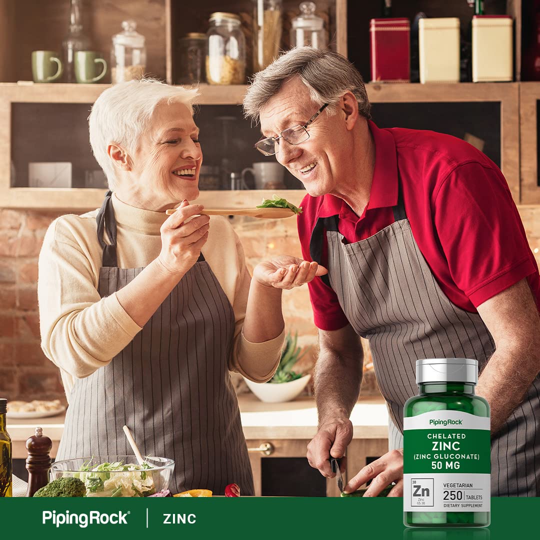 Piping Rock Zinc 50mg Tablets, 250 Count