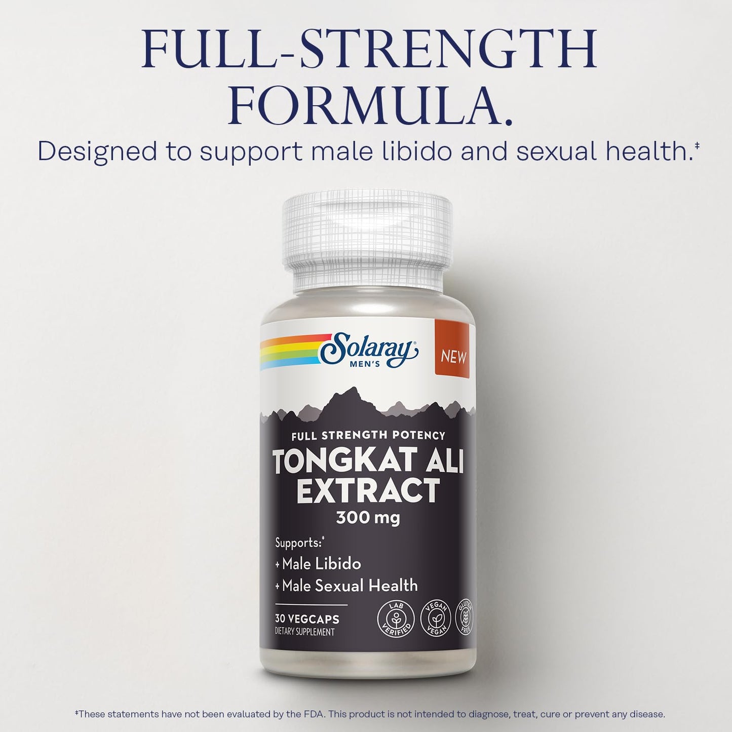 SOLARAY Tongkat Ali Extract 300mg Capsule, 30 VegCaps