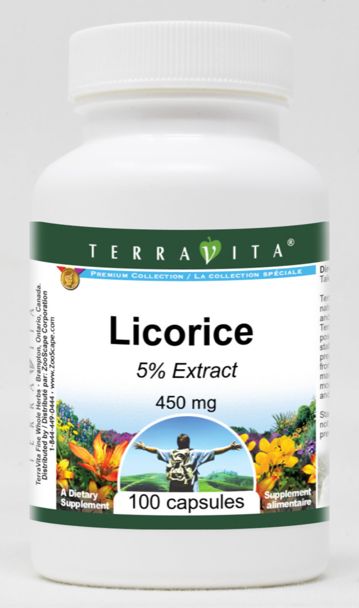 Terravita Licorice 5% - 450 mg Capsules, 100 Count