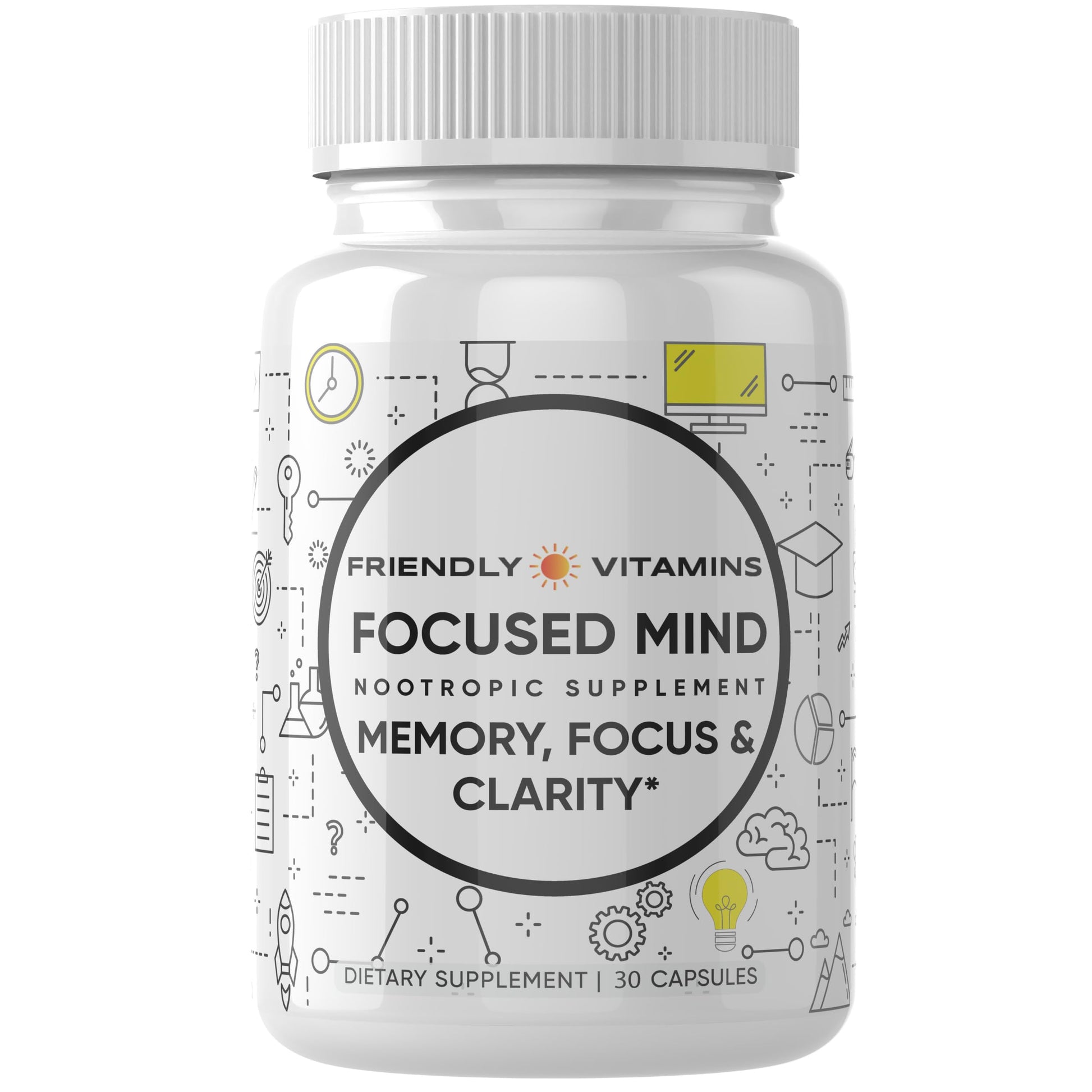 Friendly Vitamins Focused Mind Capsule 30 Count