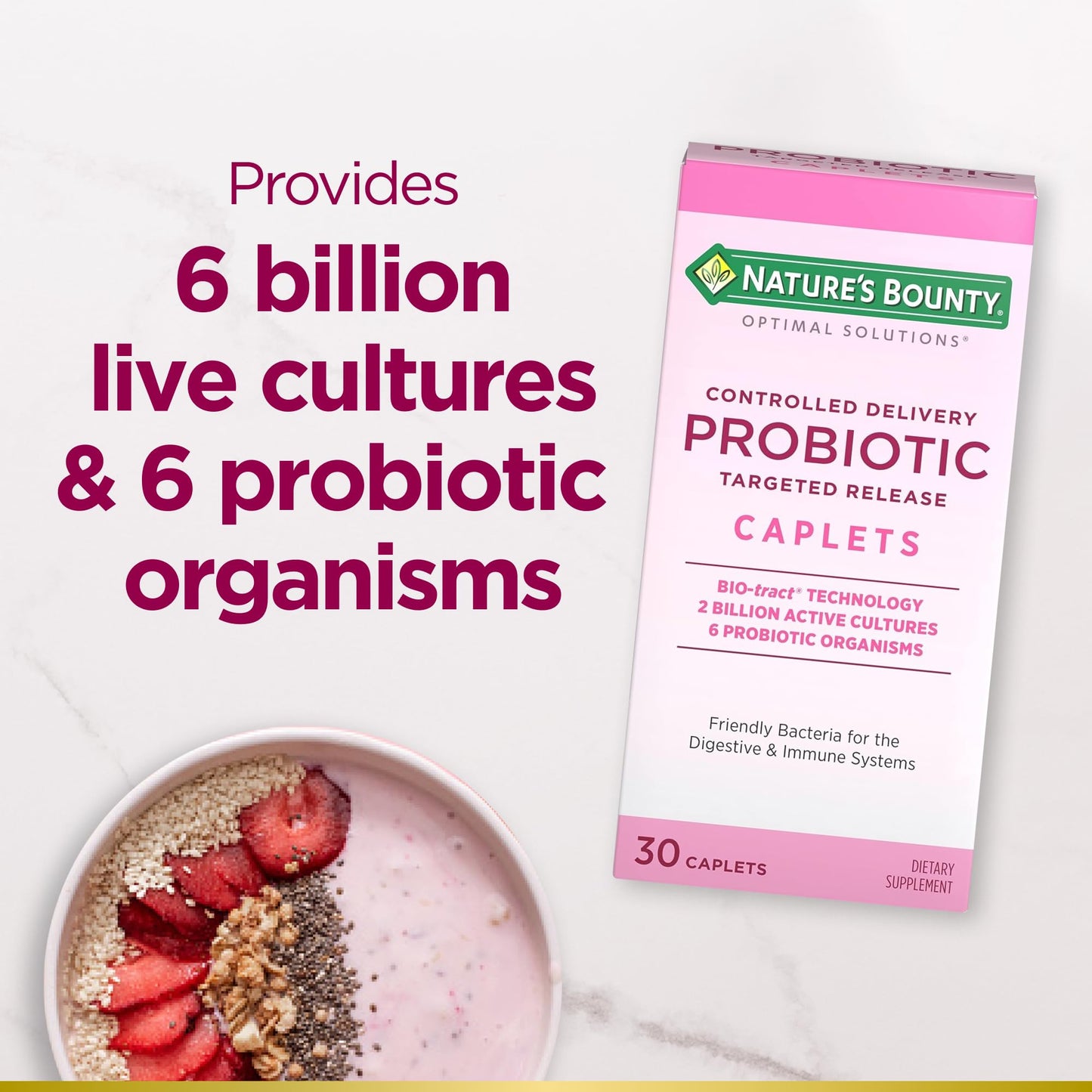 Nature's Bounty Probiotic Caplets 60