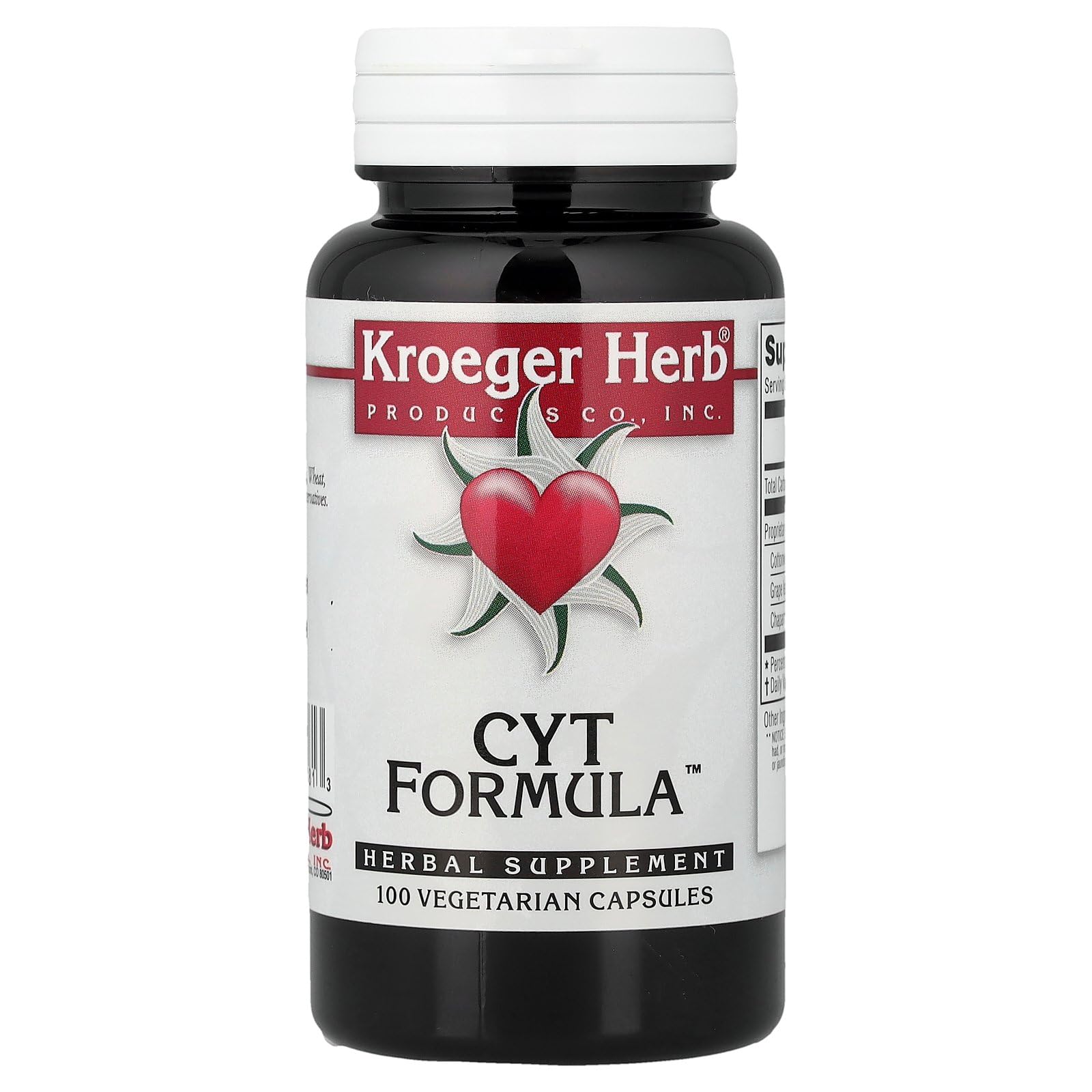 Kroeger Herb Products CYT Formula Capsules, 100 Count