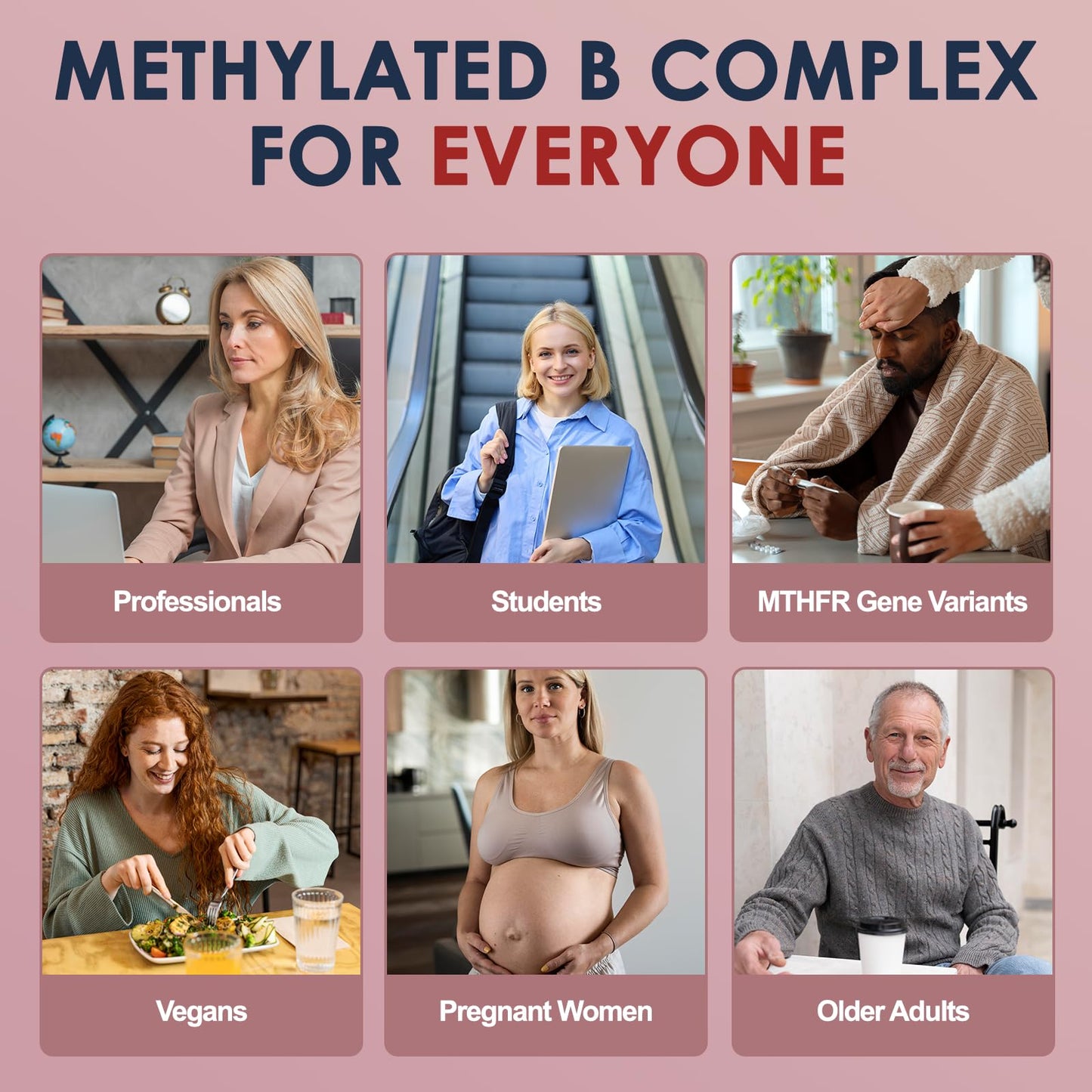 Migcopat 17-in-1 Methylated B Complex Capsules, 240 Count