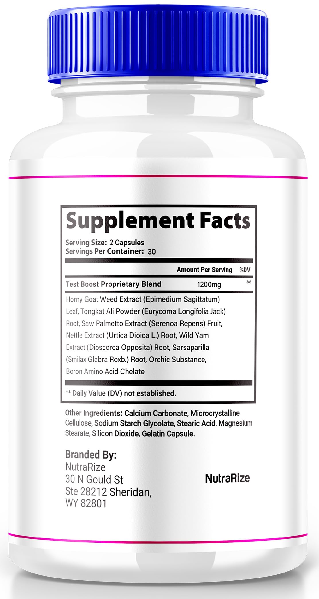 NutraRize VirilTonic Maximum Strength Blood Flow Support Capsules, 180 Capsules