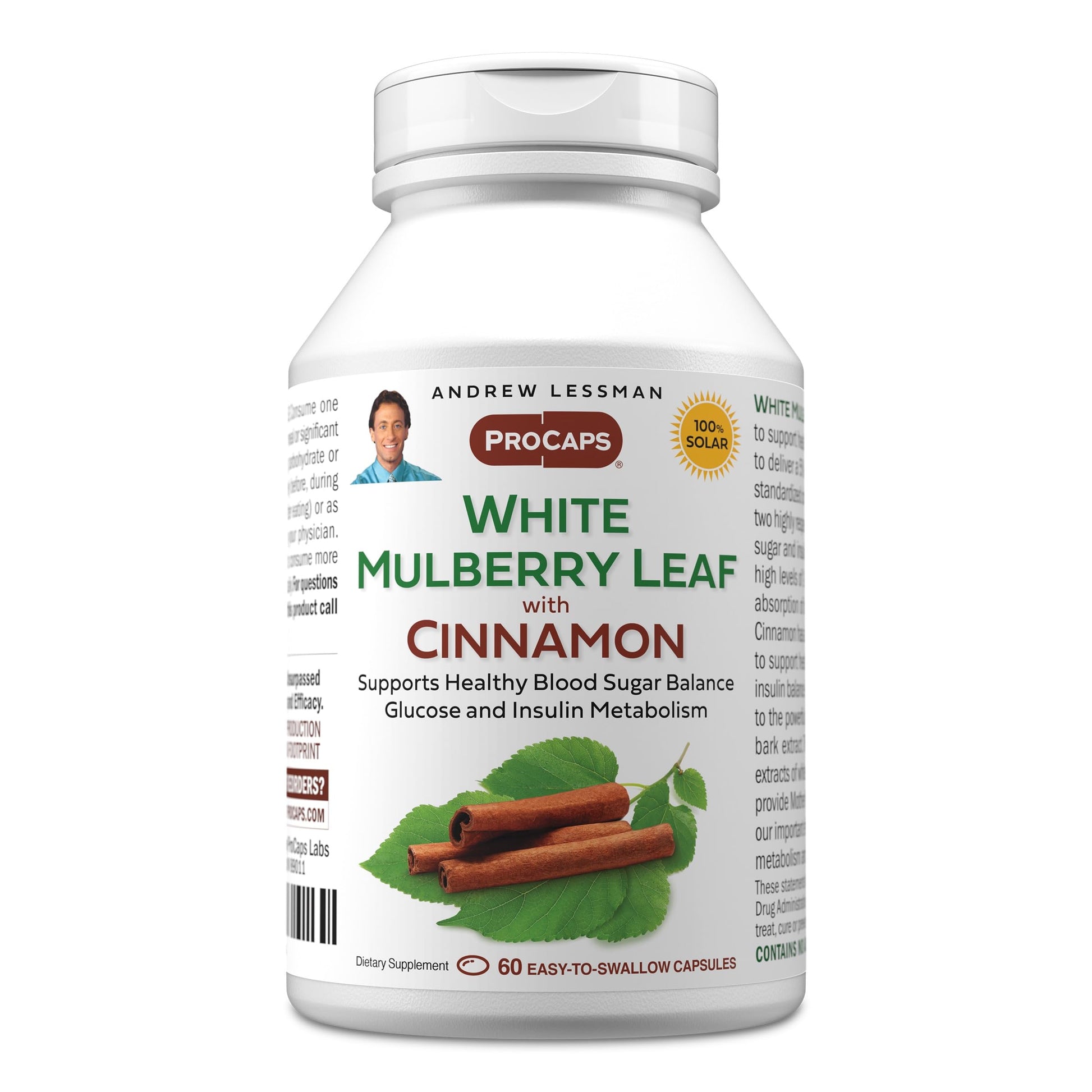 ANDREW LESSMAN White Mulberry Leaf with Cinnamon Bark Extract 60 Capsules