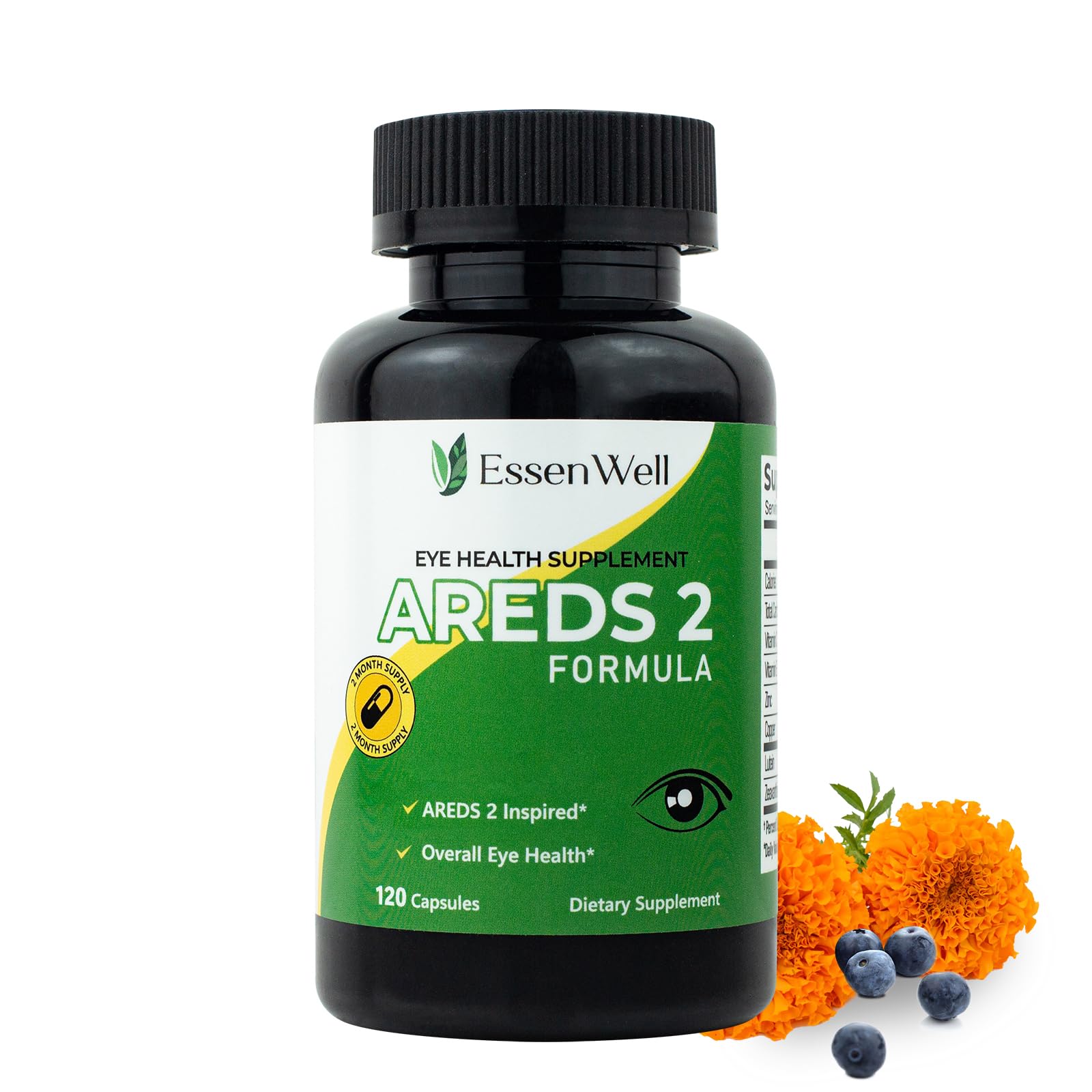 EssenWell AREDS 2 Eye Vitamin with Lutein & Zeaxanthin, 120 Capsules