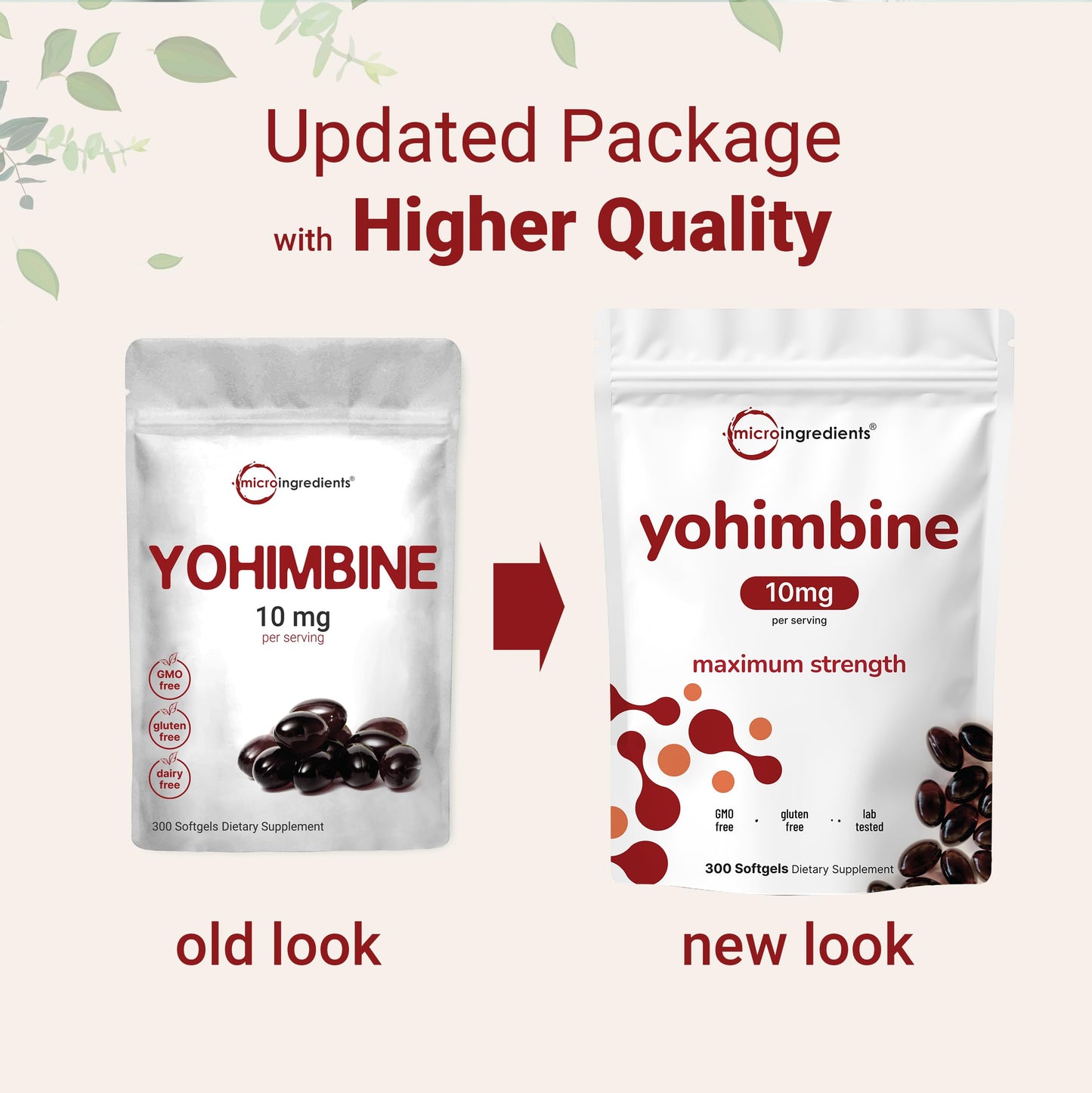 Micro Ingredients Yohimbine HCl Softgels 10 mg per serving, 300 count