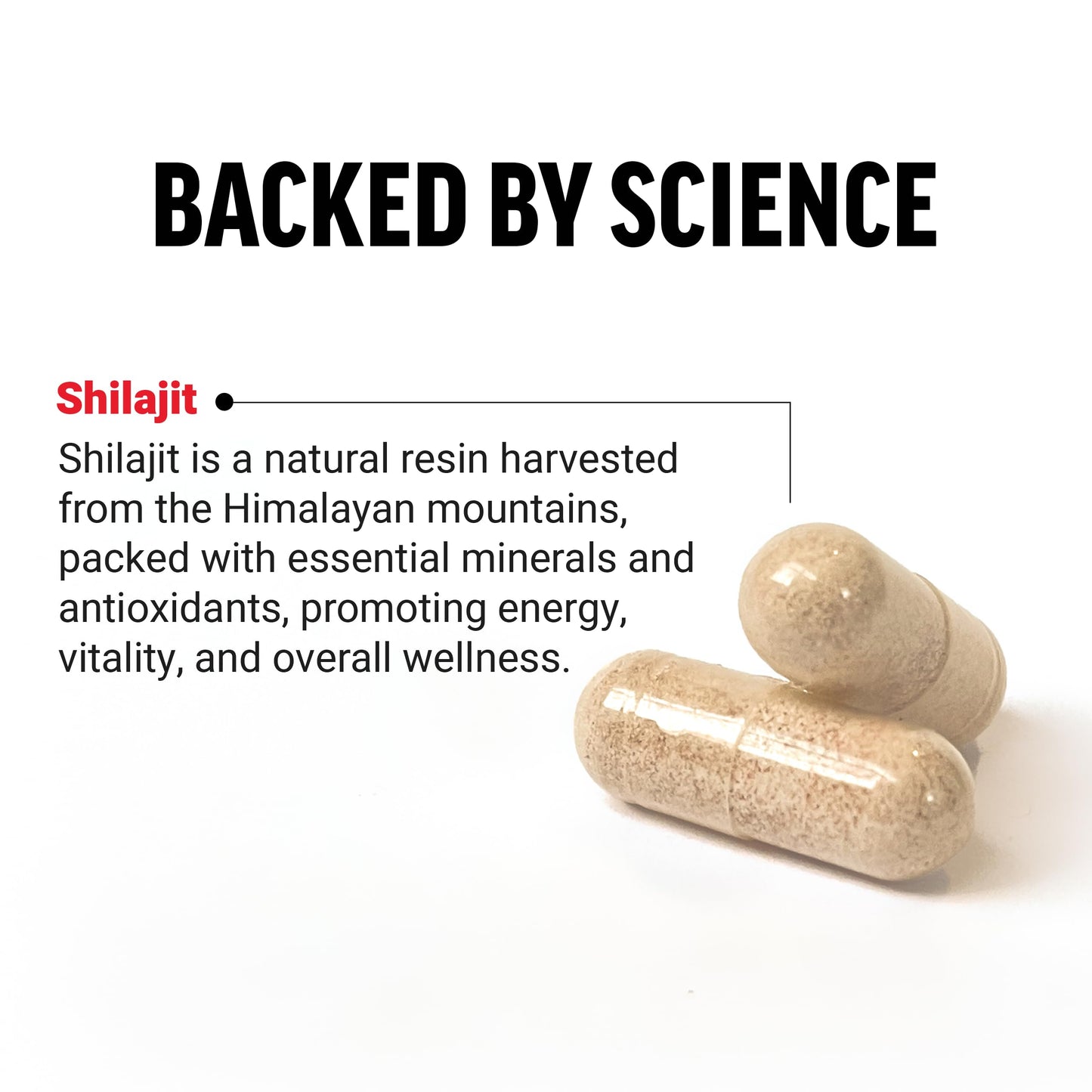 Force Factor Shilajit Supplement Capsule 60 Count
