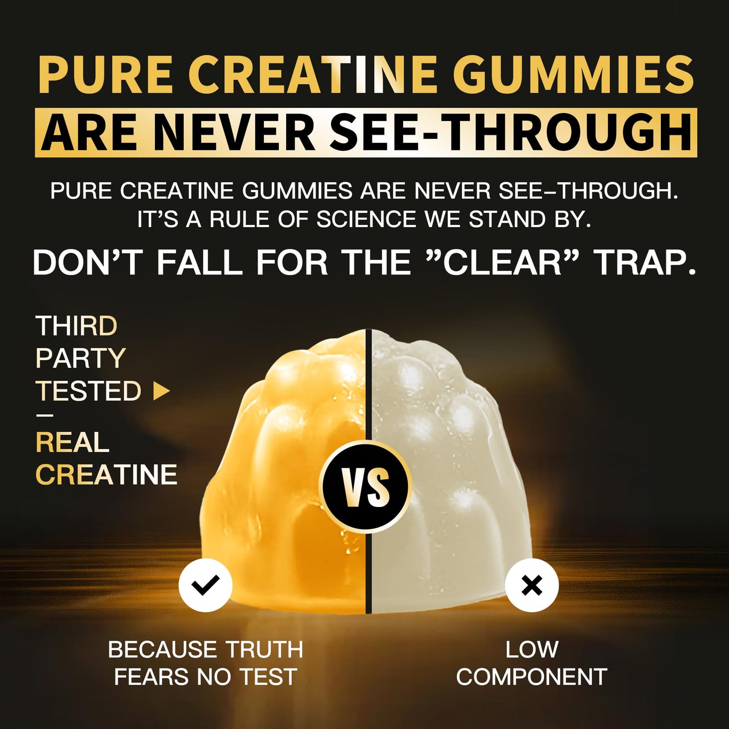Nutravita Creatine Monohydrate Gummies 120 Count