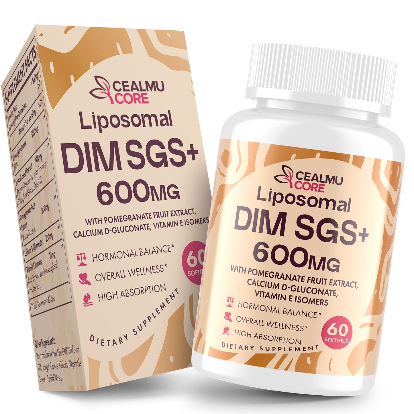 CEALMU CORE Liposomal DIM SGS Supplement 60 Capsules
