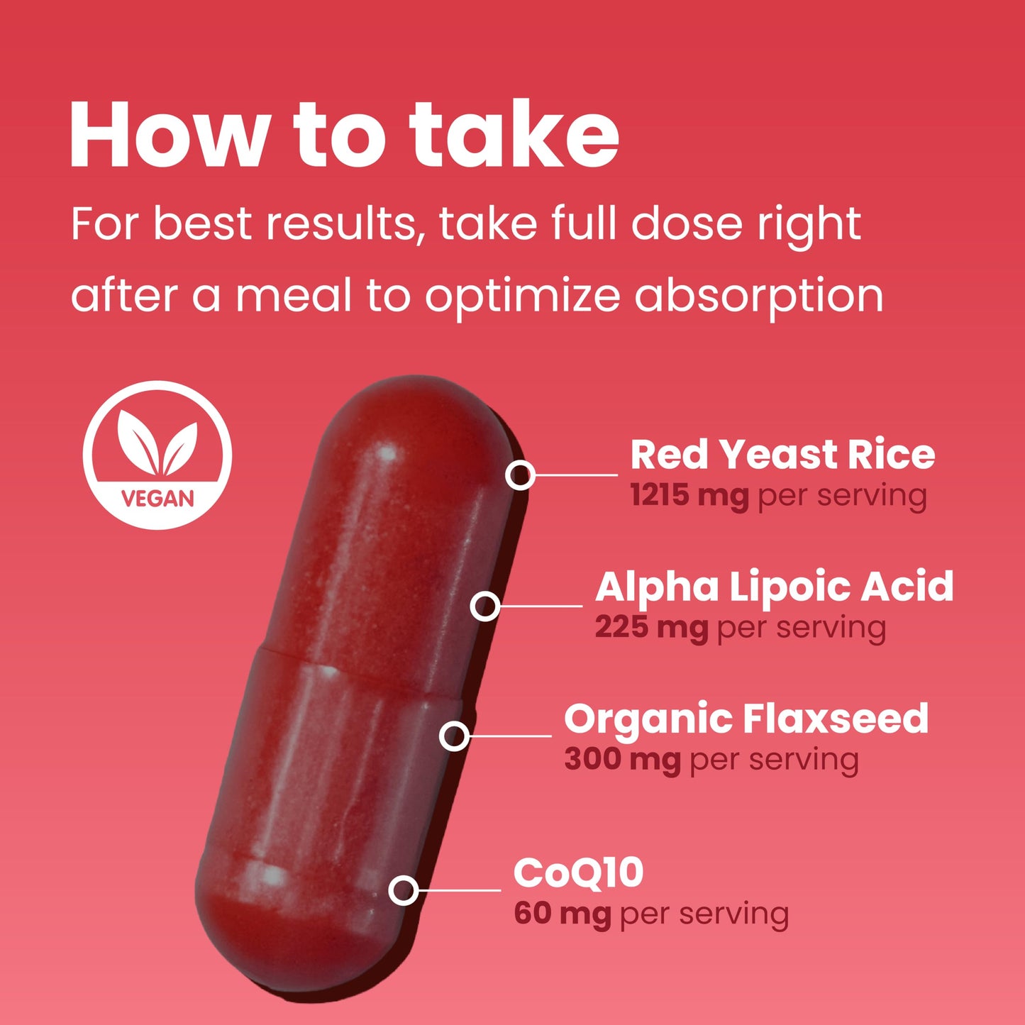 Sanan Naturals Red Yeast Rice with CoQ10 Capsules, 120 Count