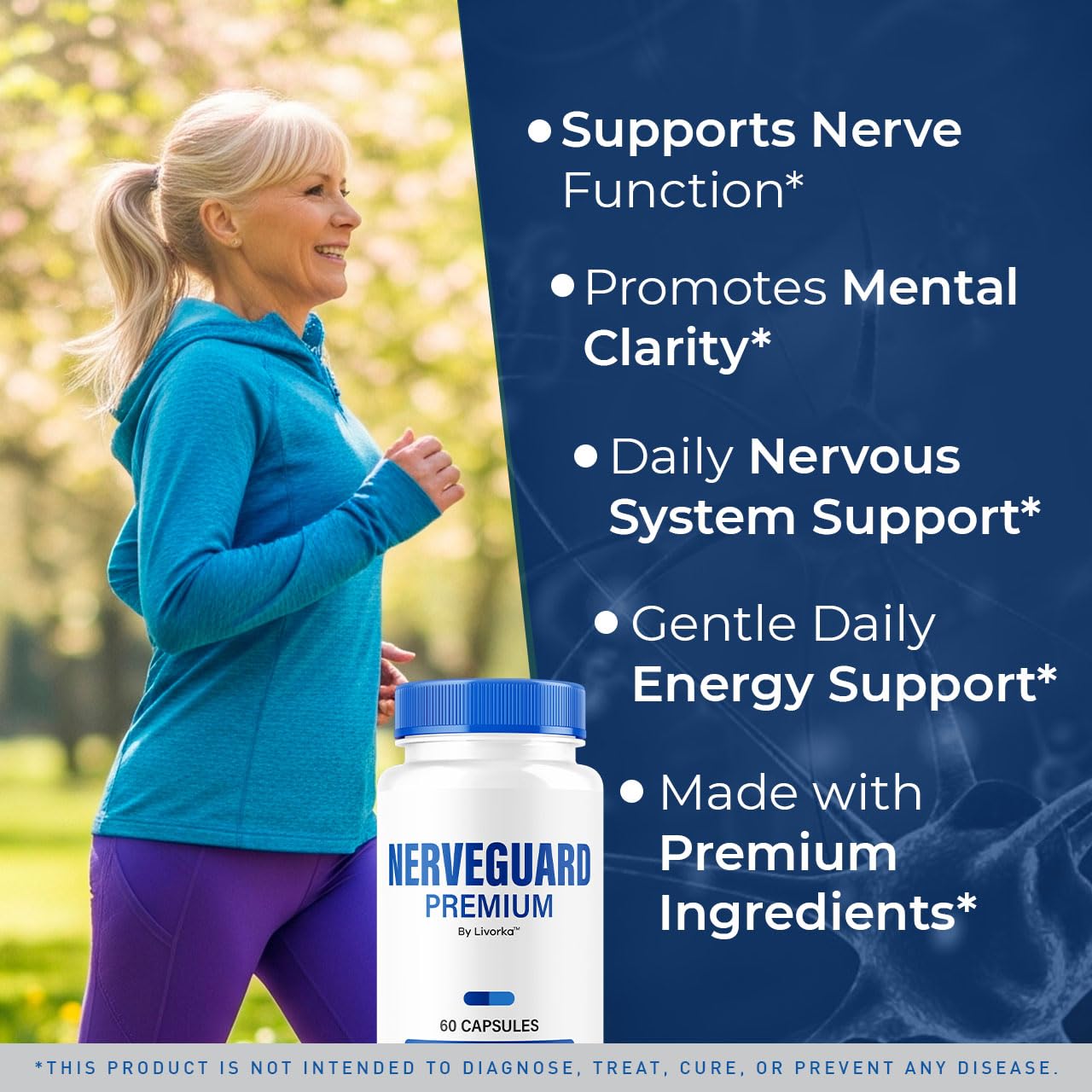 LIVORKA NerveGuard Premium Capsules, 120 Capsules