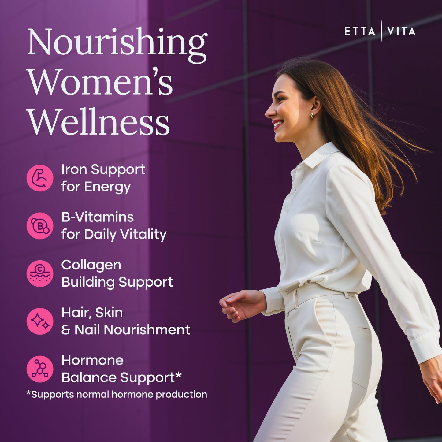 Etta Vita Primal Beef Organ Supplement for Women 60 Capsules