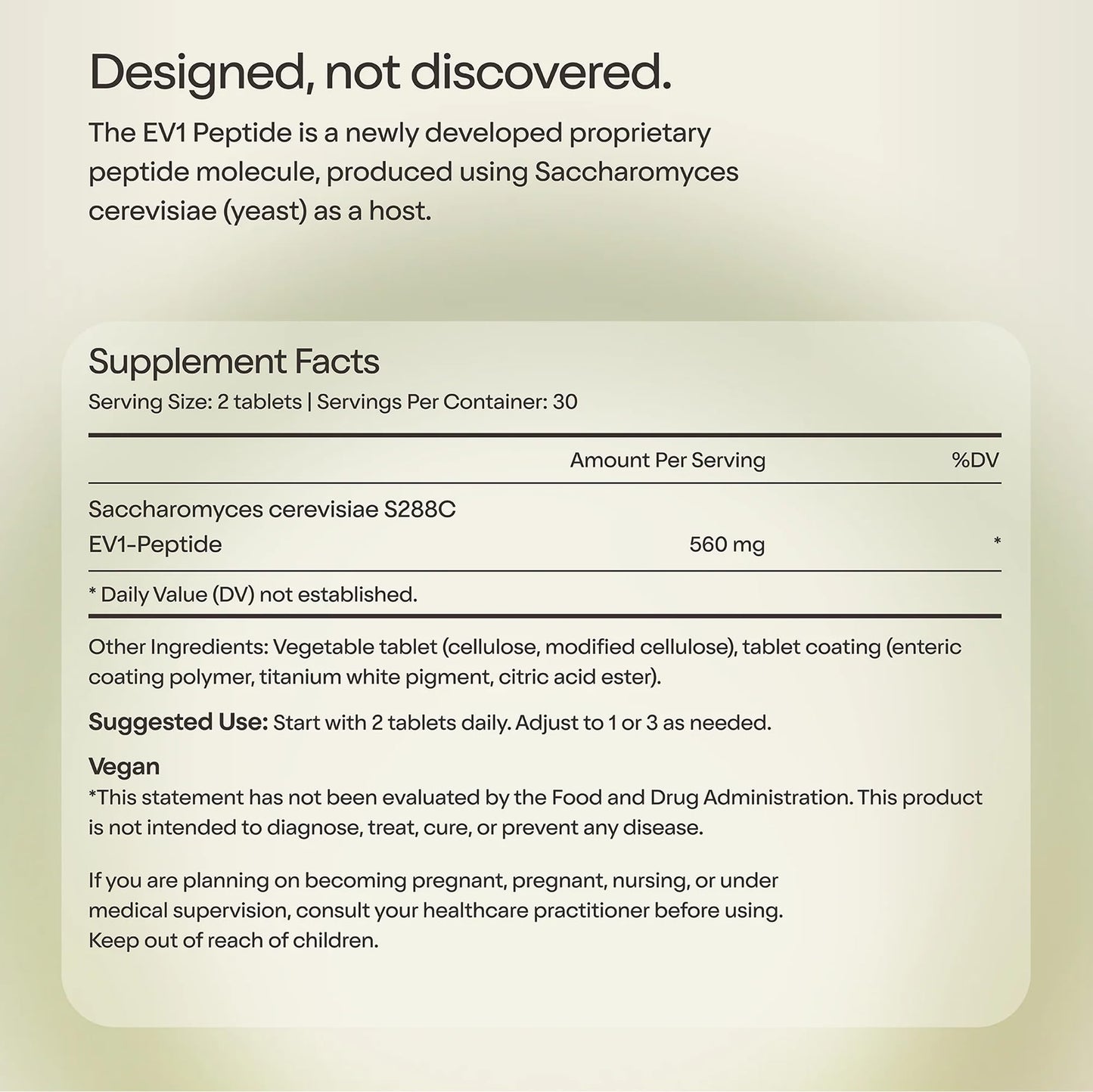 EV1 PEPTIDE Evolv GLP-1 Supplement for Weight Management & Fullness, 60 Capsules