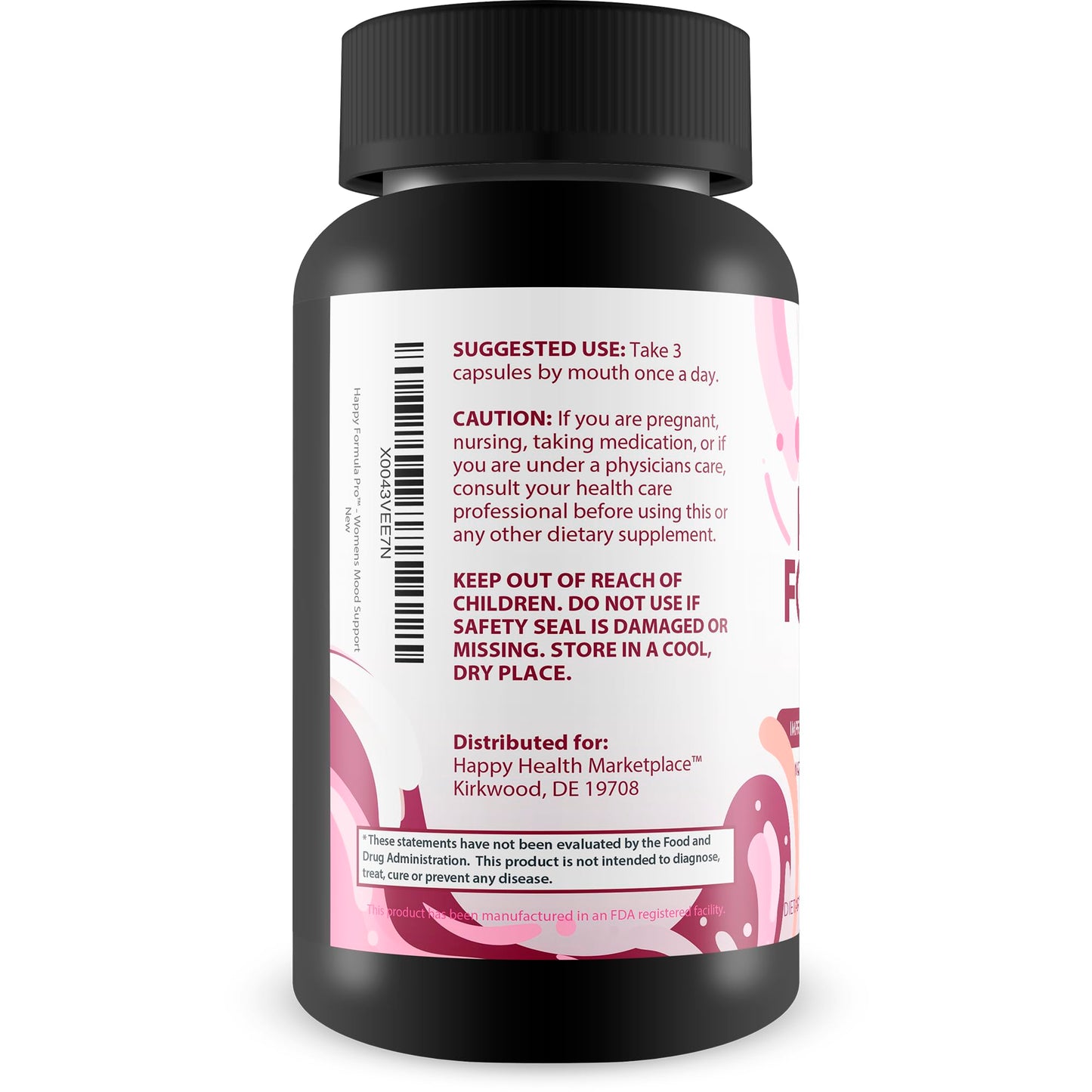Happy Health Marketplace Happy Formula Pro Vitamin D Mood Support Supplement Capsule 90 Capsules