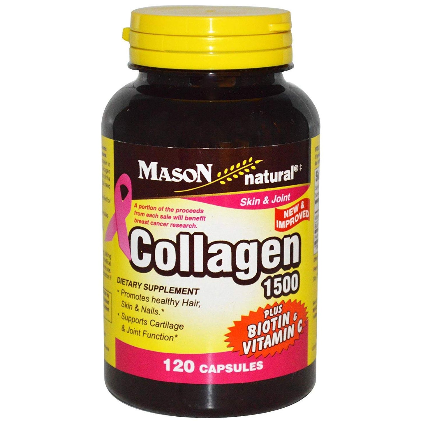 Mason Natural Collagen Plus Biotin & Vitamin C 1500 mg, 720 Capsules
