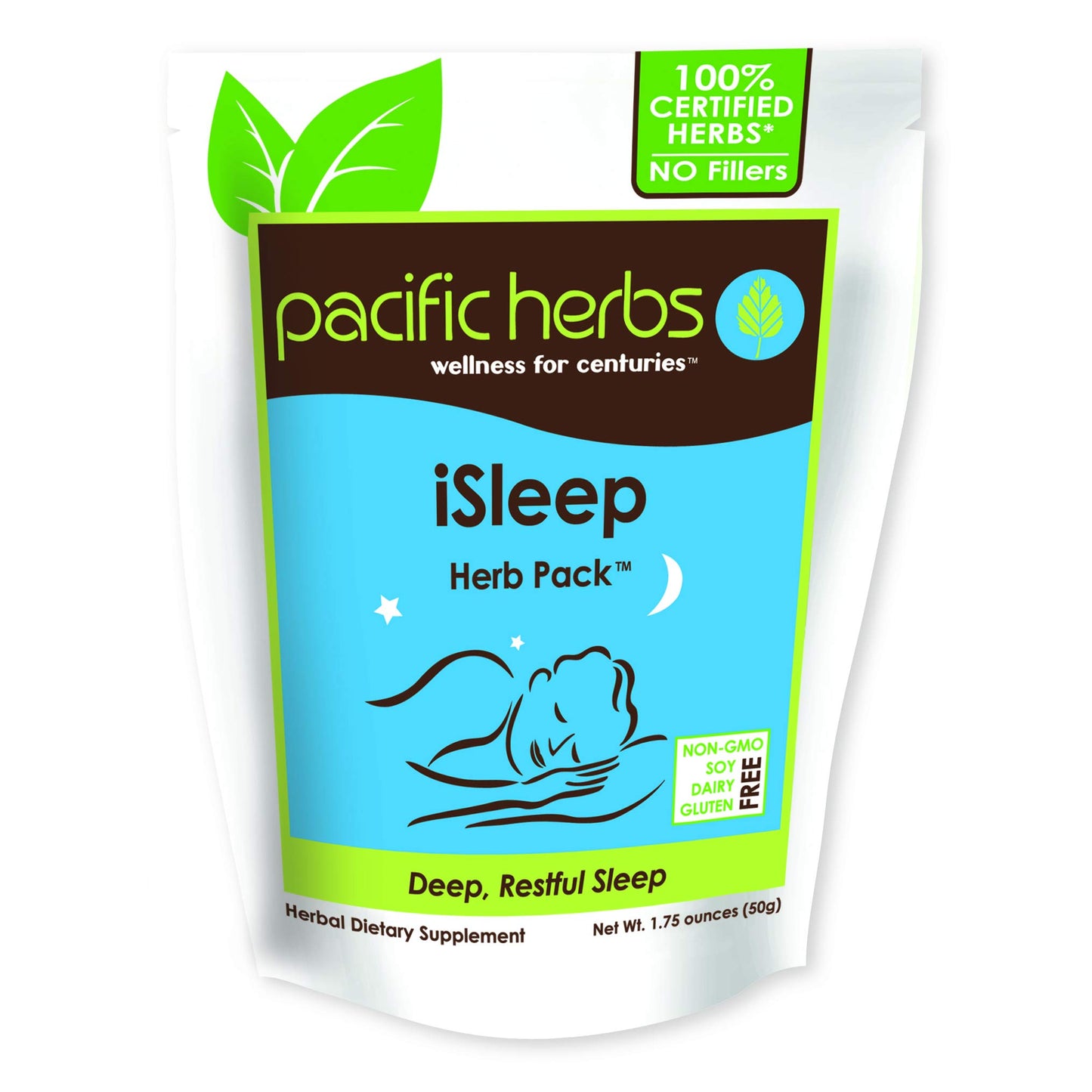 Pacific Herbs Natural Sleep Supplement Herb Extract Powder 1.75 Ounce