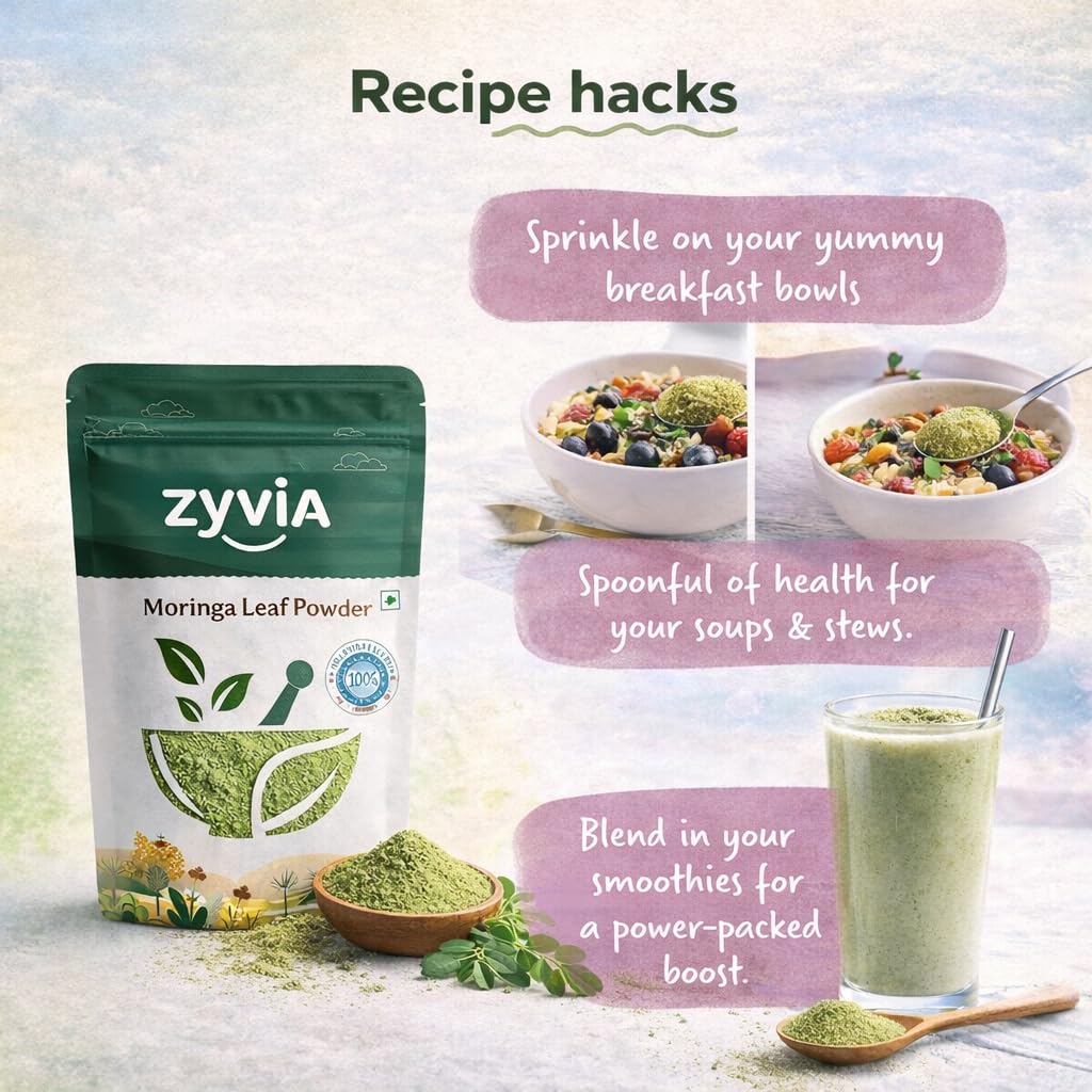 ZYVIA Moringa Powder 7 Ounce