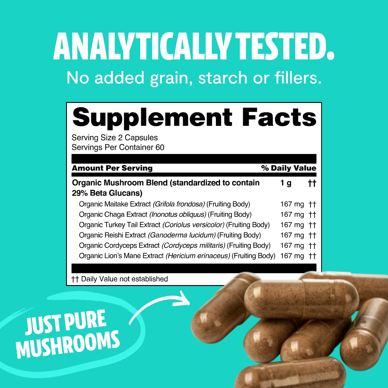 FreshCap Mushrooms Popular Mushrooms Bundle (Lions Mane, Cordyceps, Ultimate Mushroom Complex) Capsules, 3 Capsules