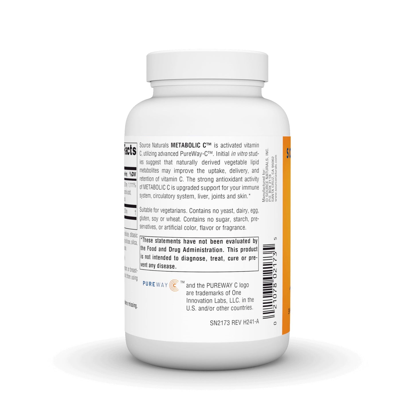 Source Naturals Metabolic C Tablet, 100 Tablets
