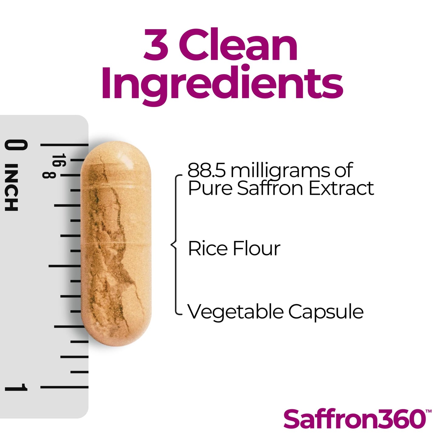 Numi Naturals Saffron Extract 88.5mg Capsule, 60 Count