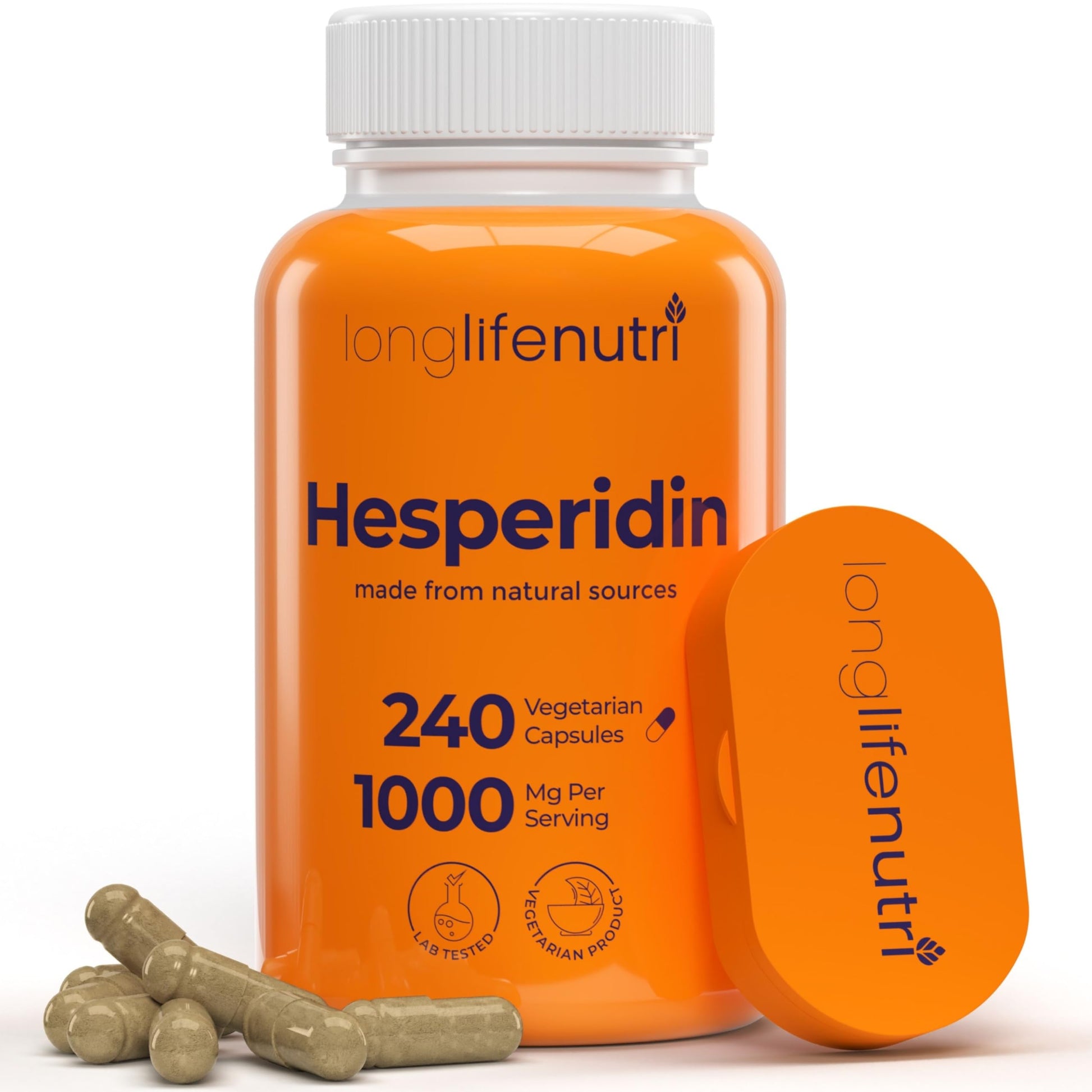 LongLifeNutri Hesperidin 1000mg Capsule 240 Count