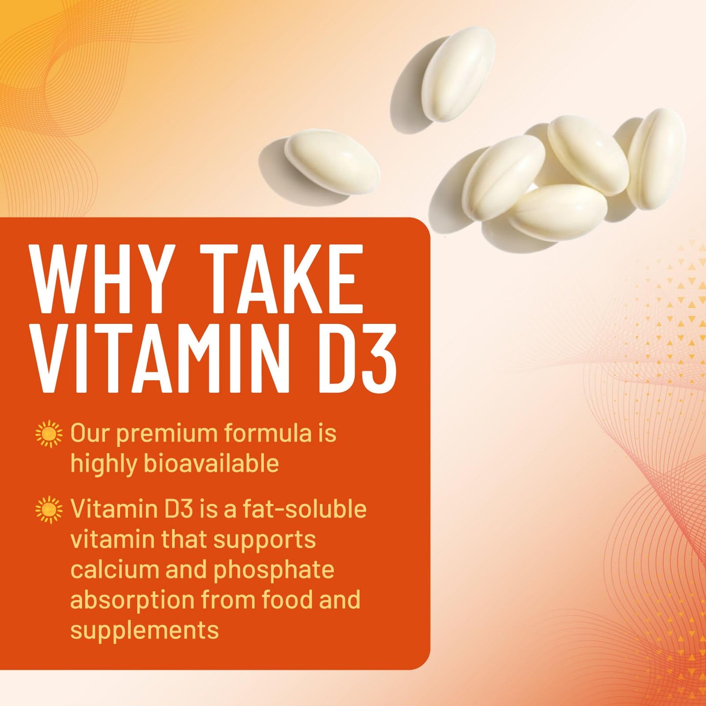 Nature's Peak Vitamin D-3 5000 IU Softgel 60 Count