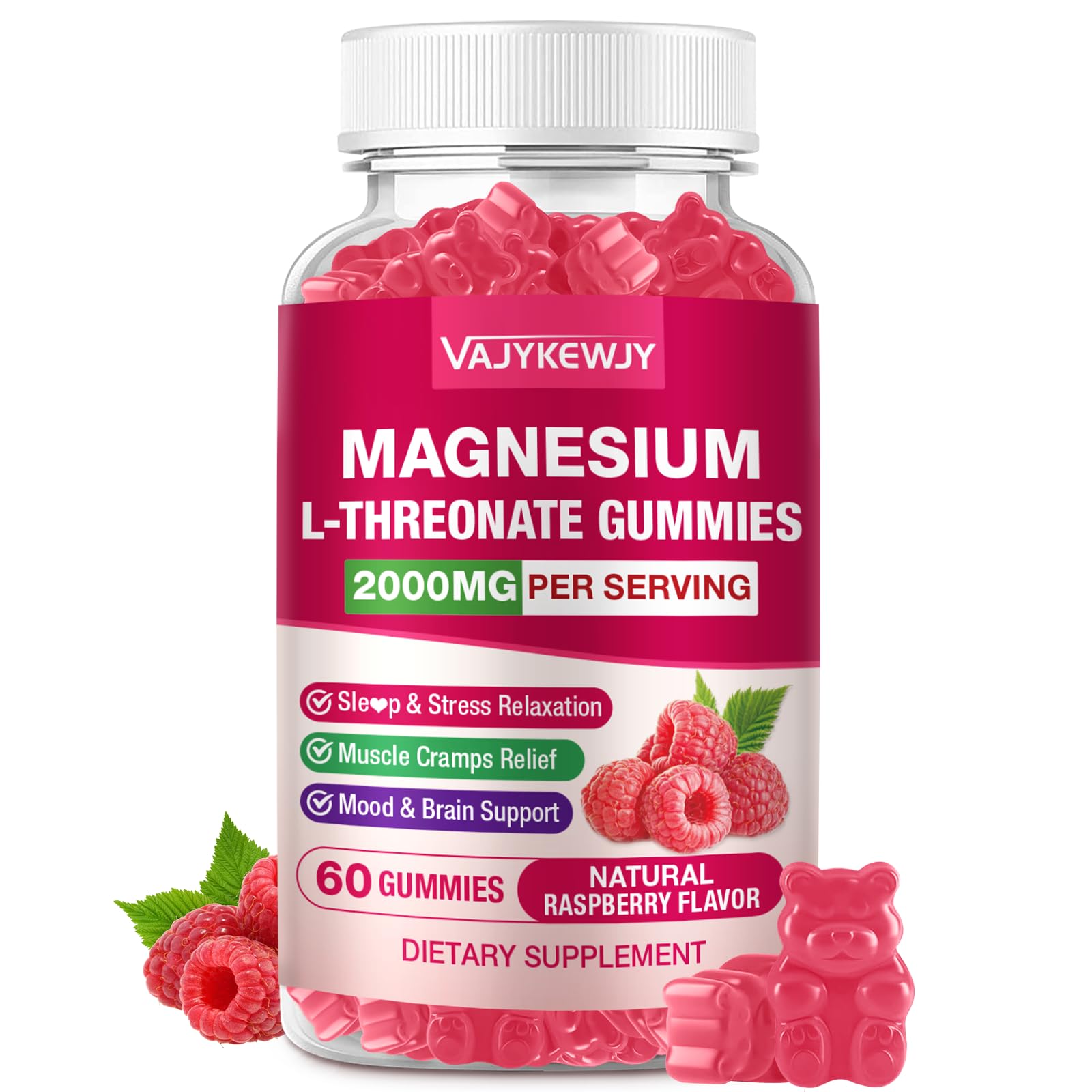 VAJYKEWJY Magnesium L-Threonate Gummies Gummy 2