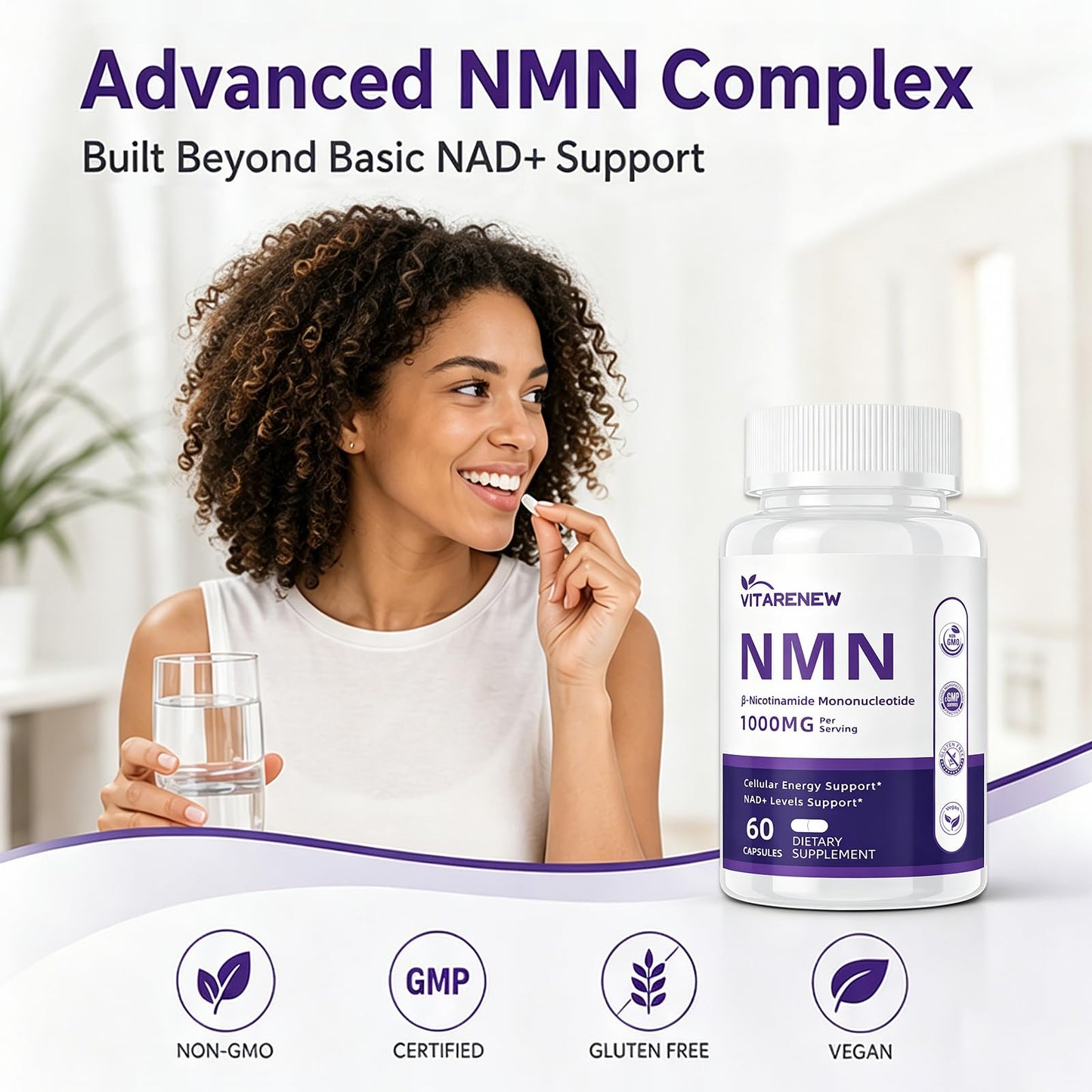 VITARENEW NMN Supplement Capsule 60 Count