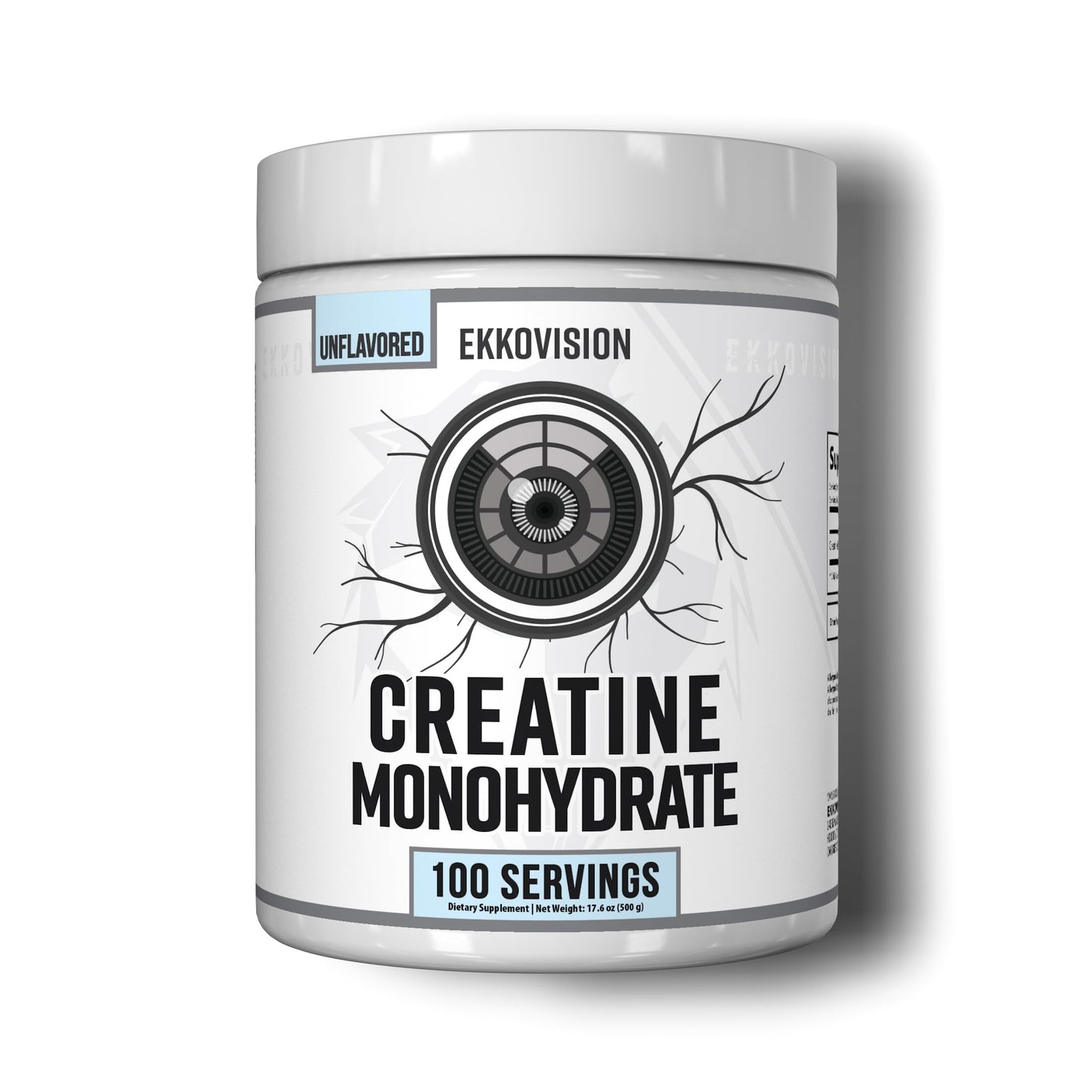 Ekkovision Creatine Monohydrate Powder, 100 Servings