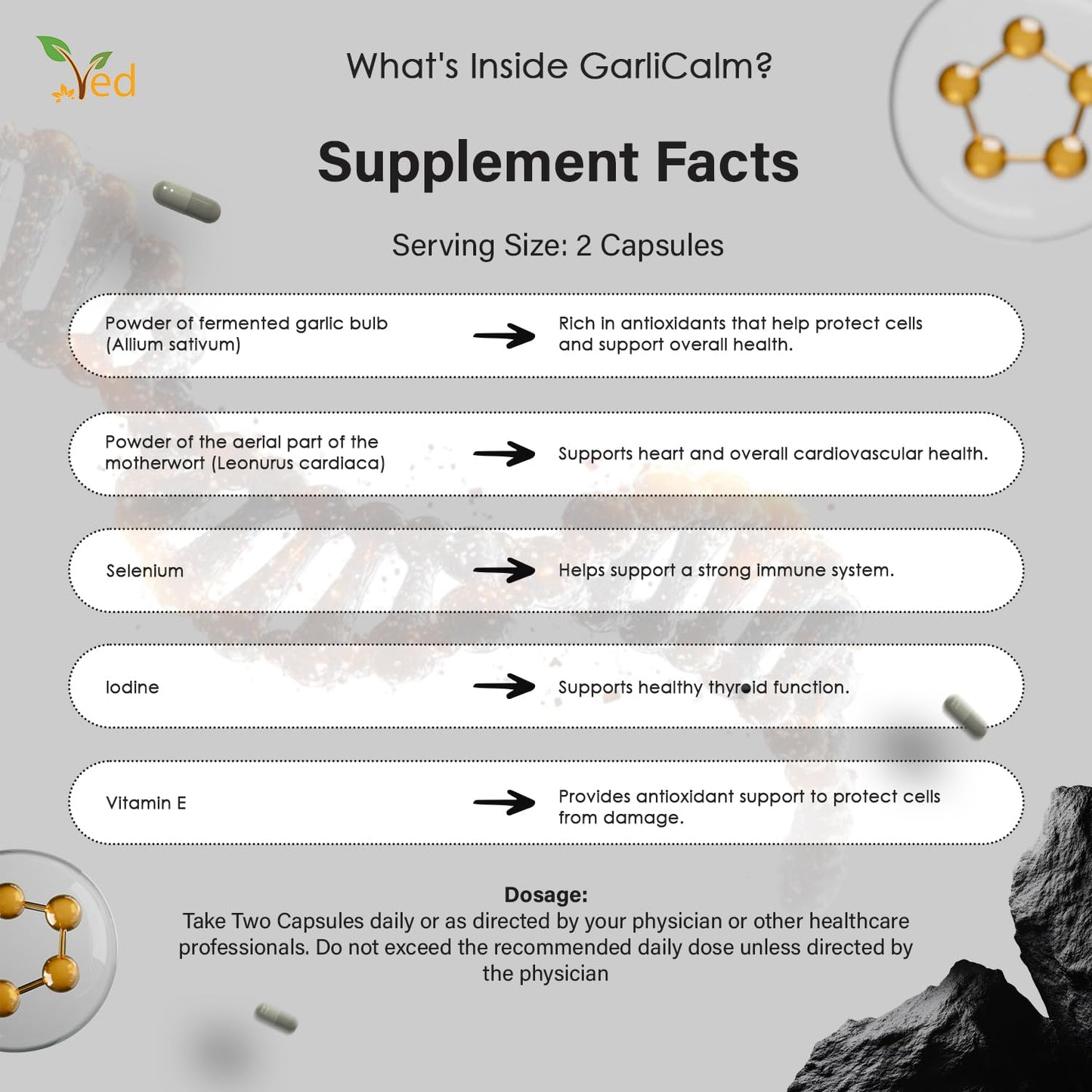Ved GarliCalm Capsule 90 Count