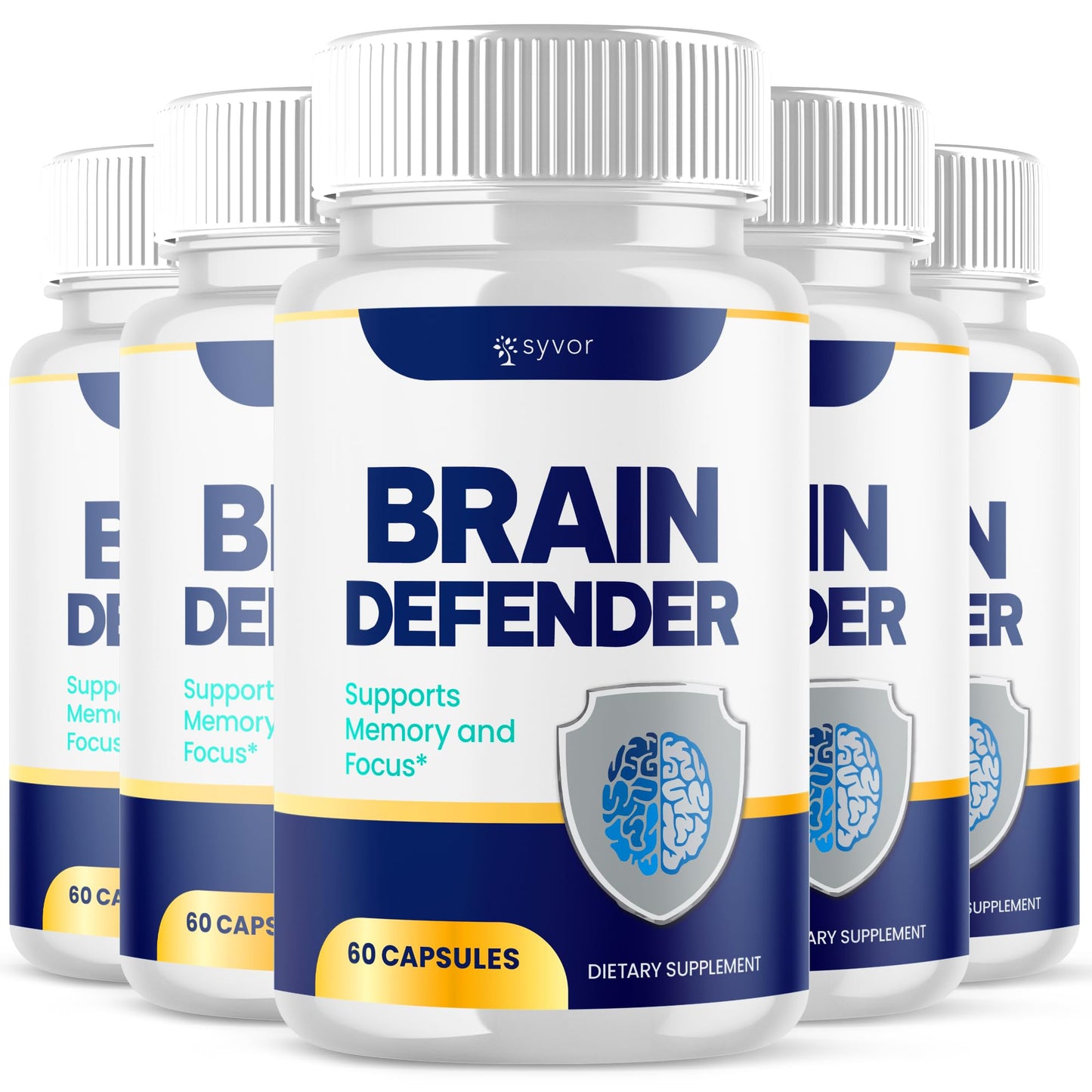 Syvor Brain Defender Advanced Formula Nootropic Capsules 300 Capsules