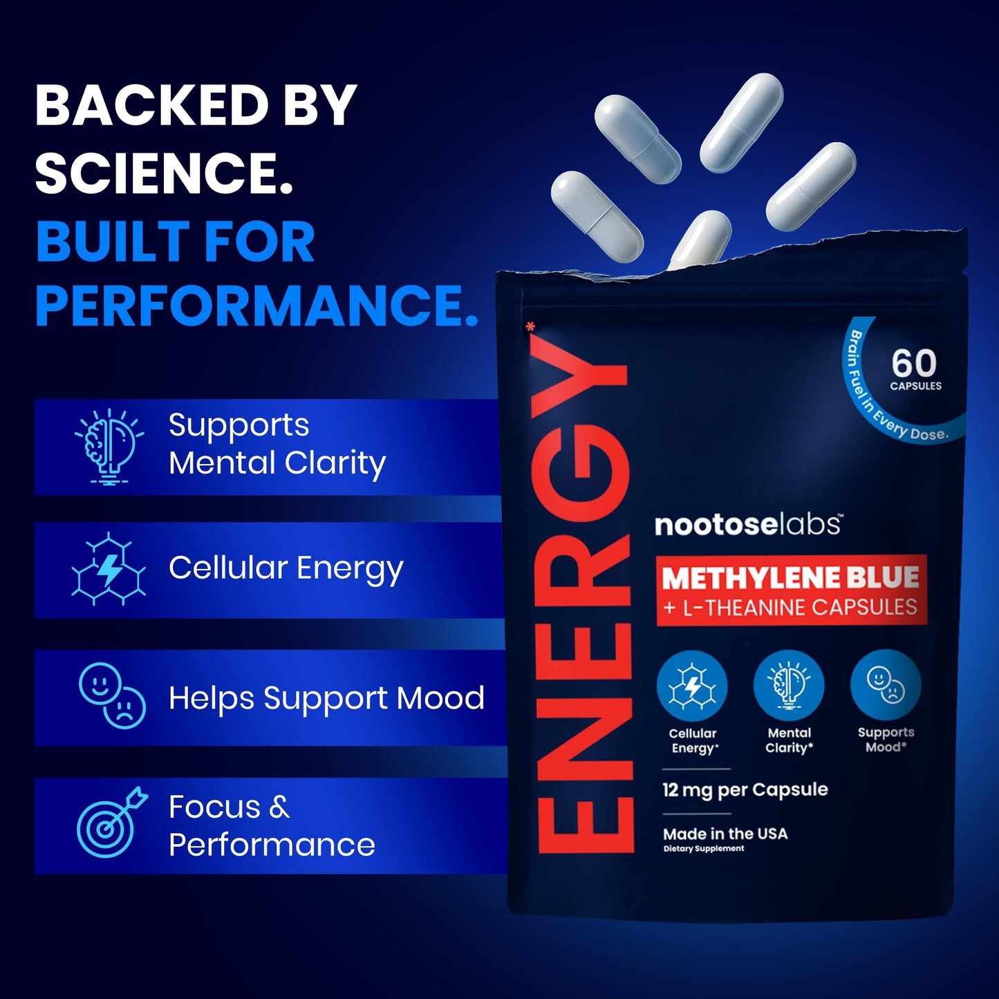 Nootose Labs Methylene Blue Capsules 60