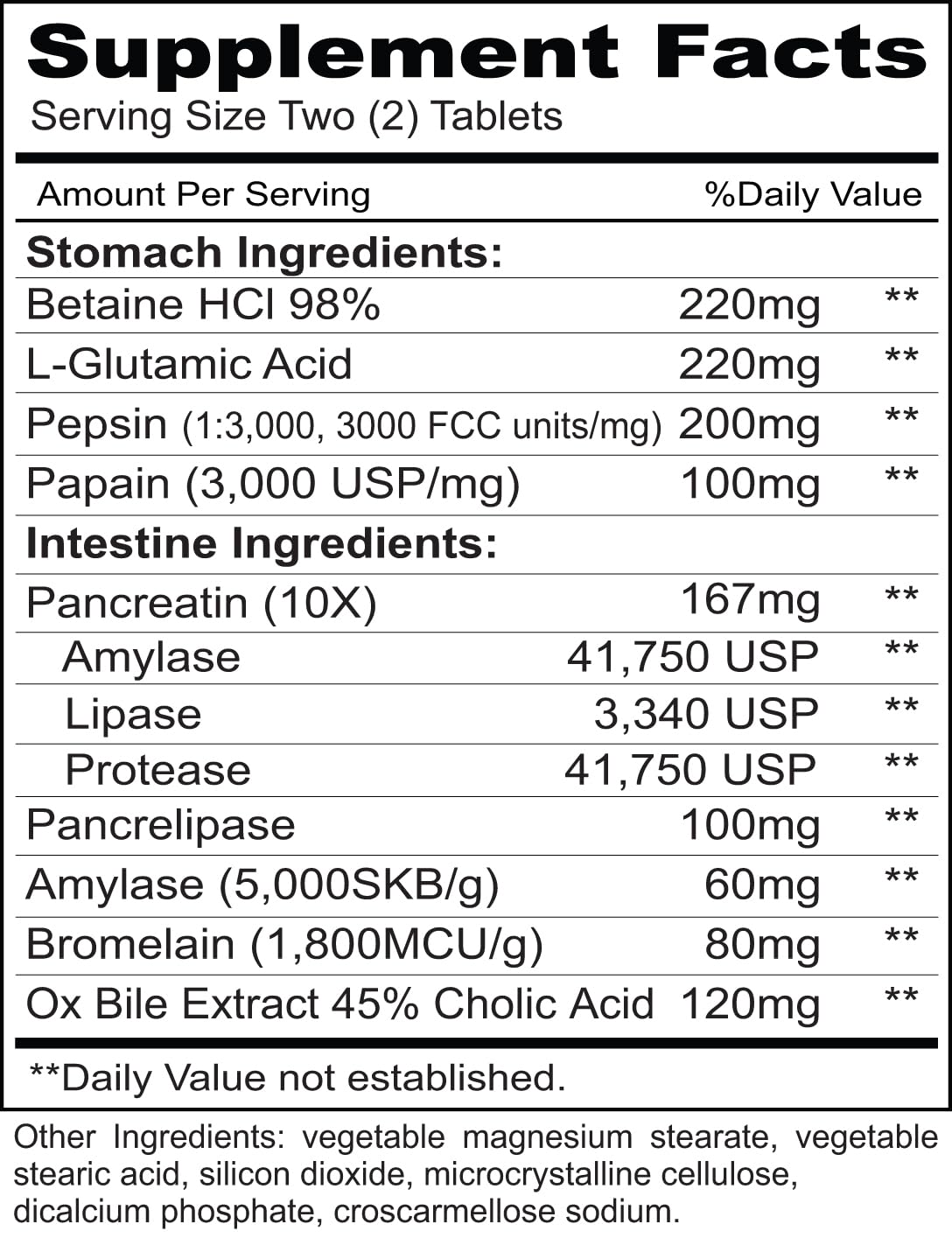 Priority One Enzy Gest 120 Tablets