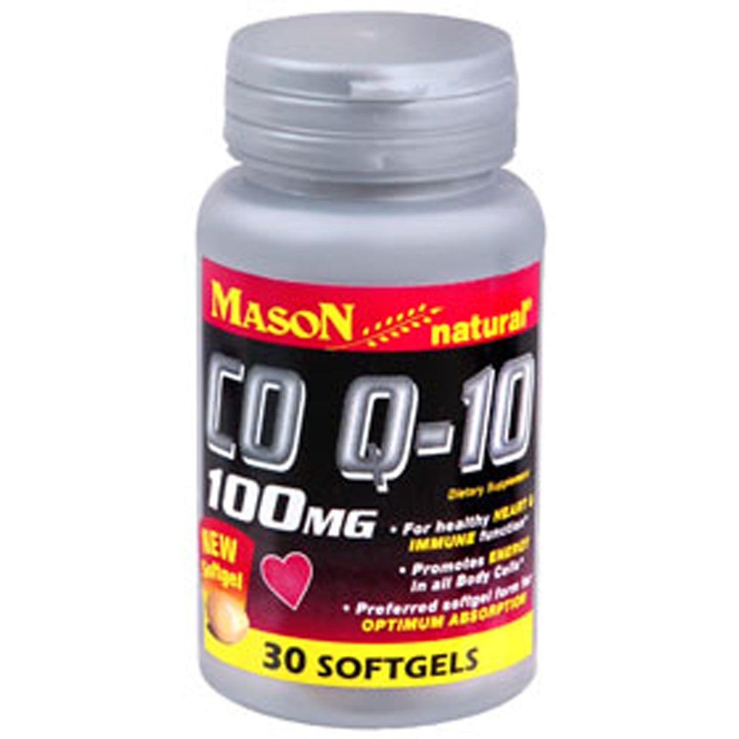 Mason Natural CoQ-10 100 mg Softgels, 30 Count