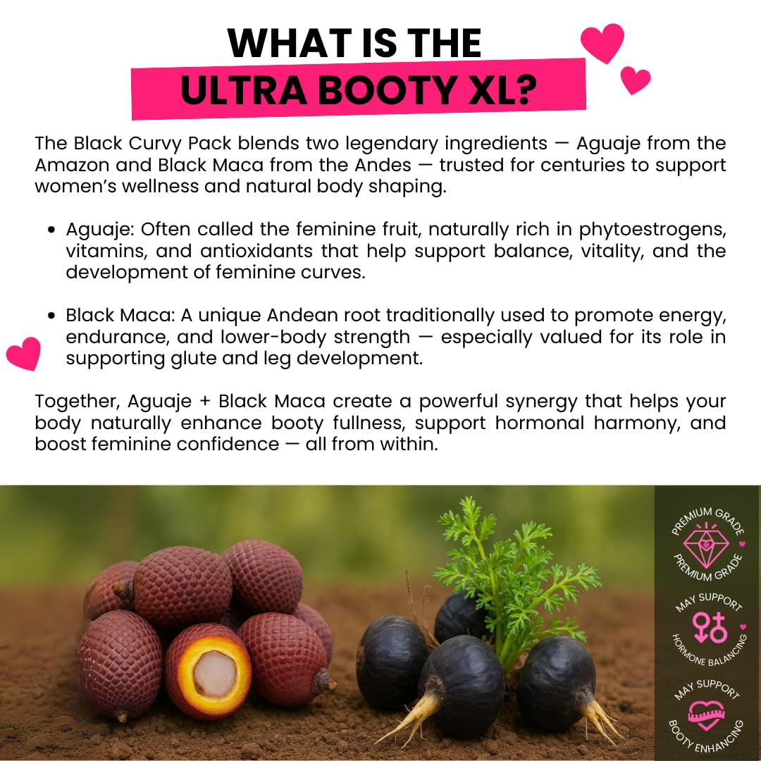 Curvy Fruit Maximize Your Booty Growth - Aguaje + Black Maca Root Powder 4.9 oz