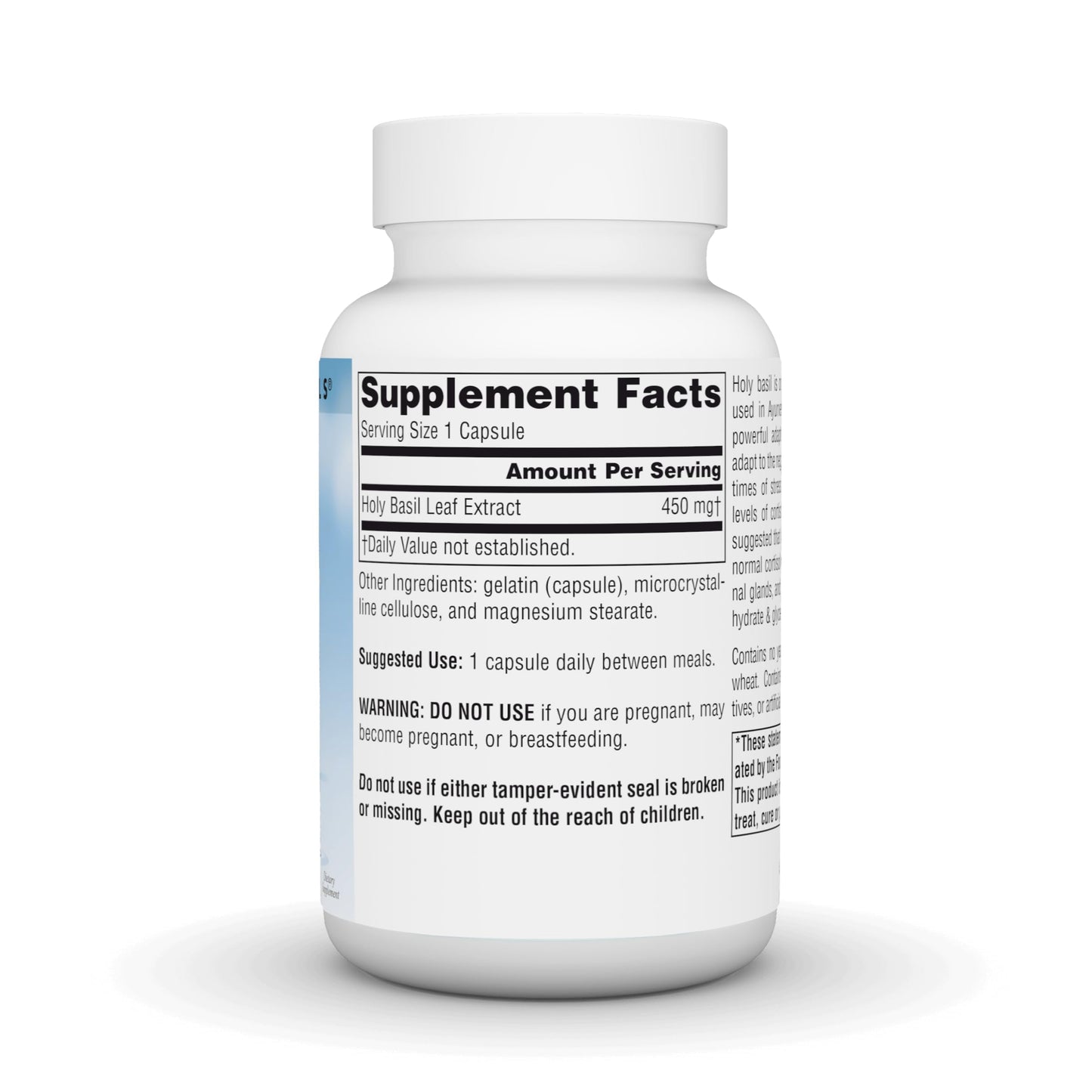 Source Naturals Serene Science Holy Basil Extract Adrenal Support 450 mg 60 Capsules