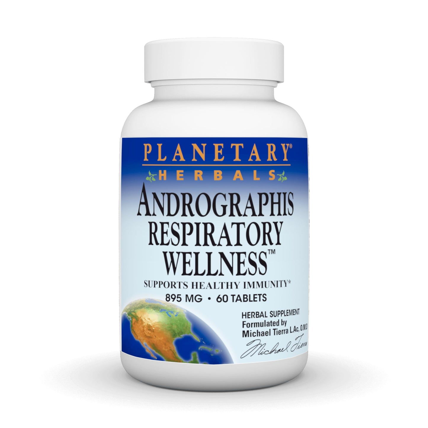 Planetary Herbals Andrographis Respiratory Wellness Nutritional Supplement Tablets, 60 Count