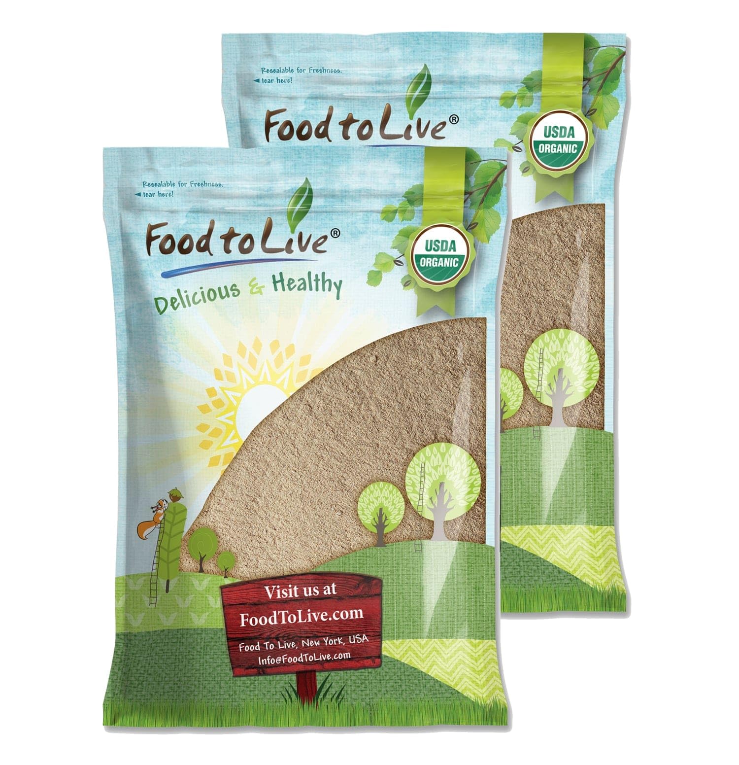 Food to Live Organic Ashwagandha Root Powder, 196 Ounce