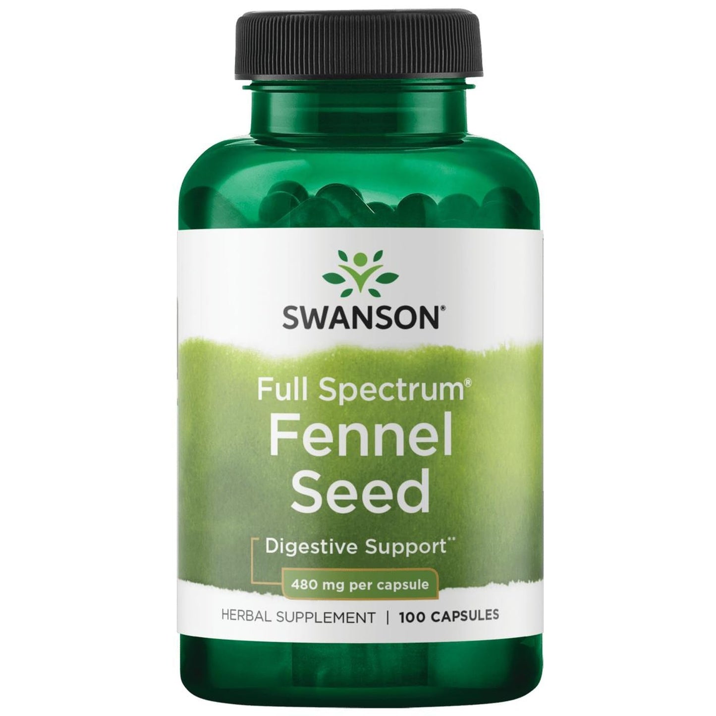 Swanson Fennel 480 Milligrams Capsules, 100 Count