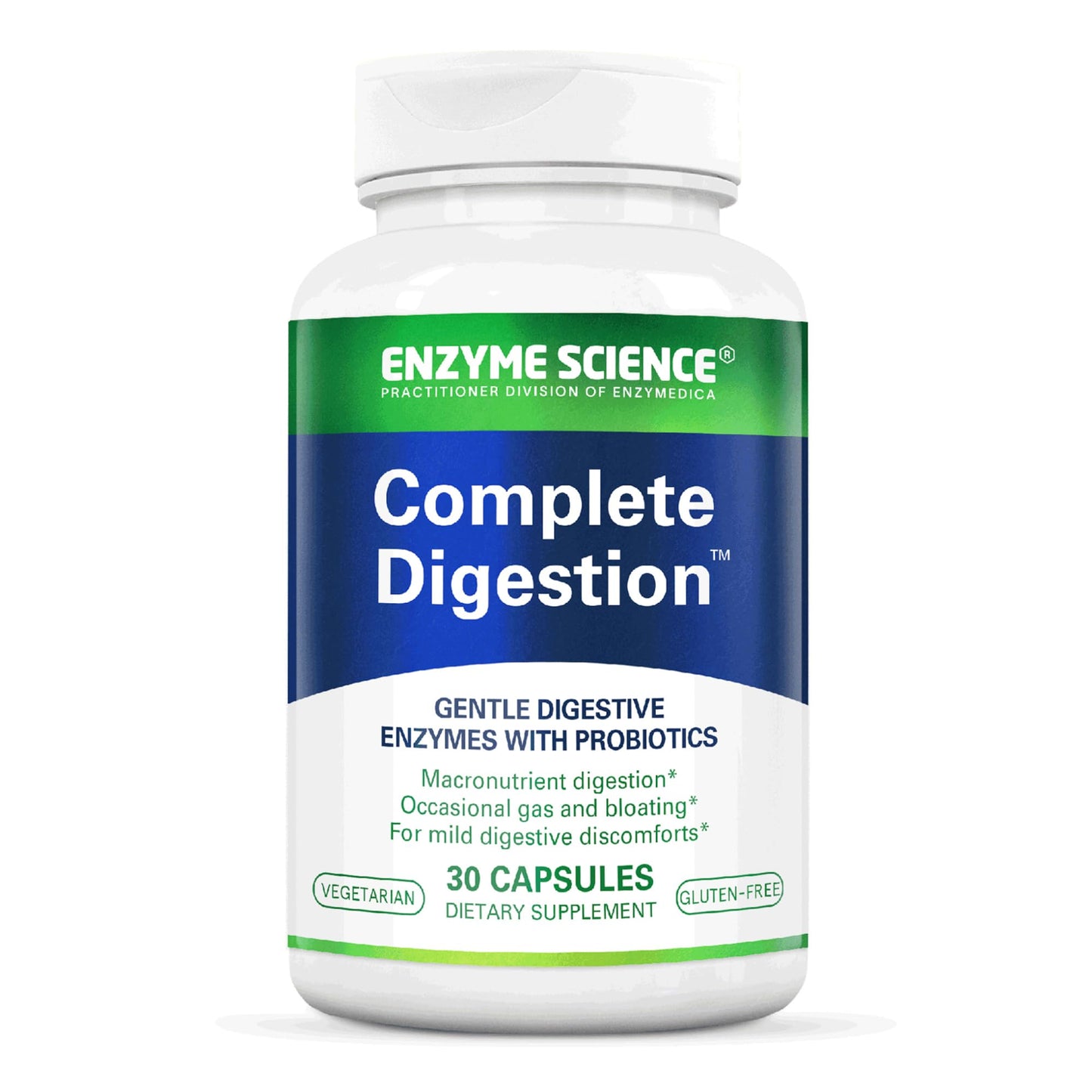 Enzyme Science Complete Digestion Digestive Enzymes with Probiotics - 3-in-1 Gut Health Support for Digestion, 30 Capsules