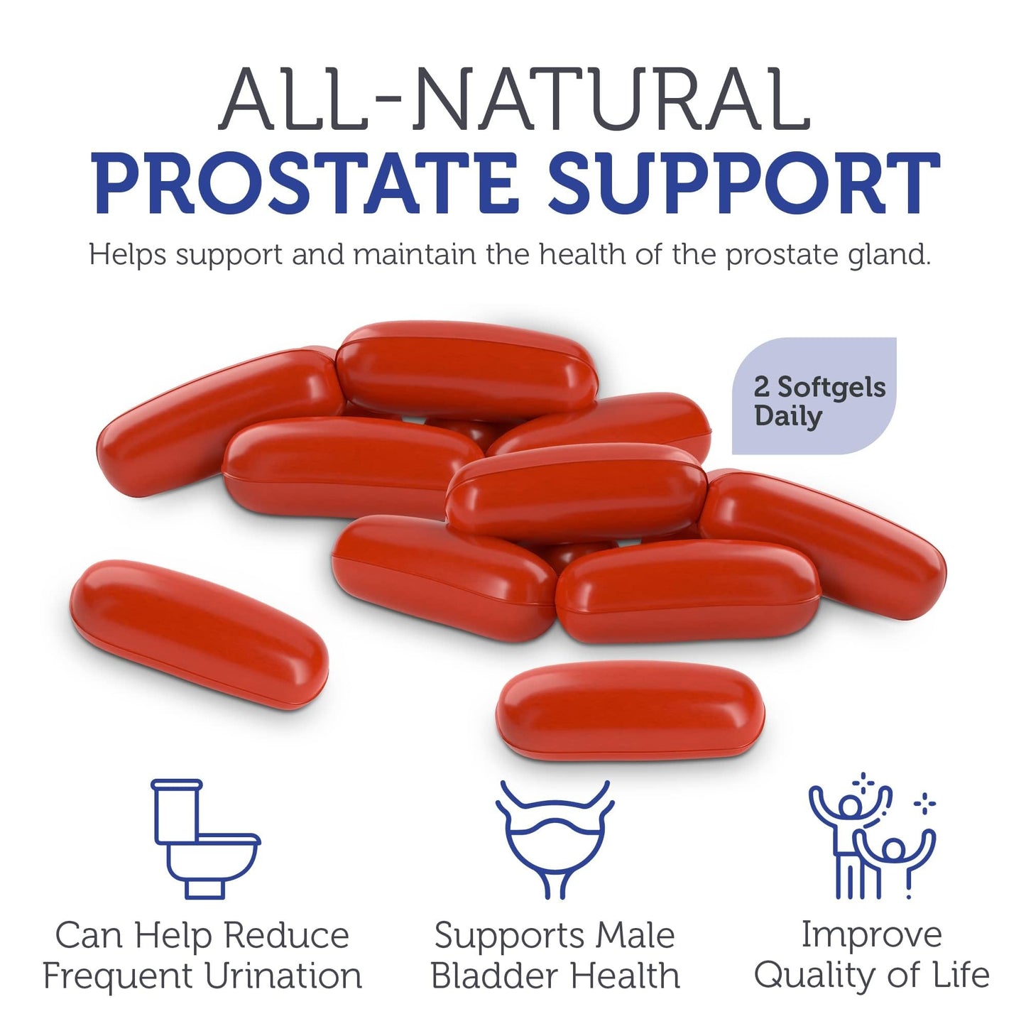 Zahler ProstAid+ Prostate Supplements for Men with Lycopene & Norway Spruce for Urine Flow, Prostate Support Softgels, 60 Count