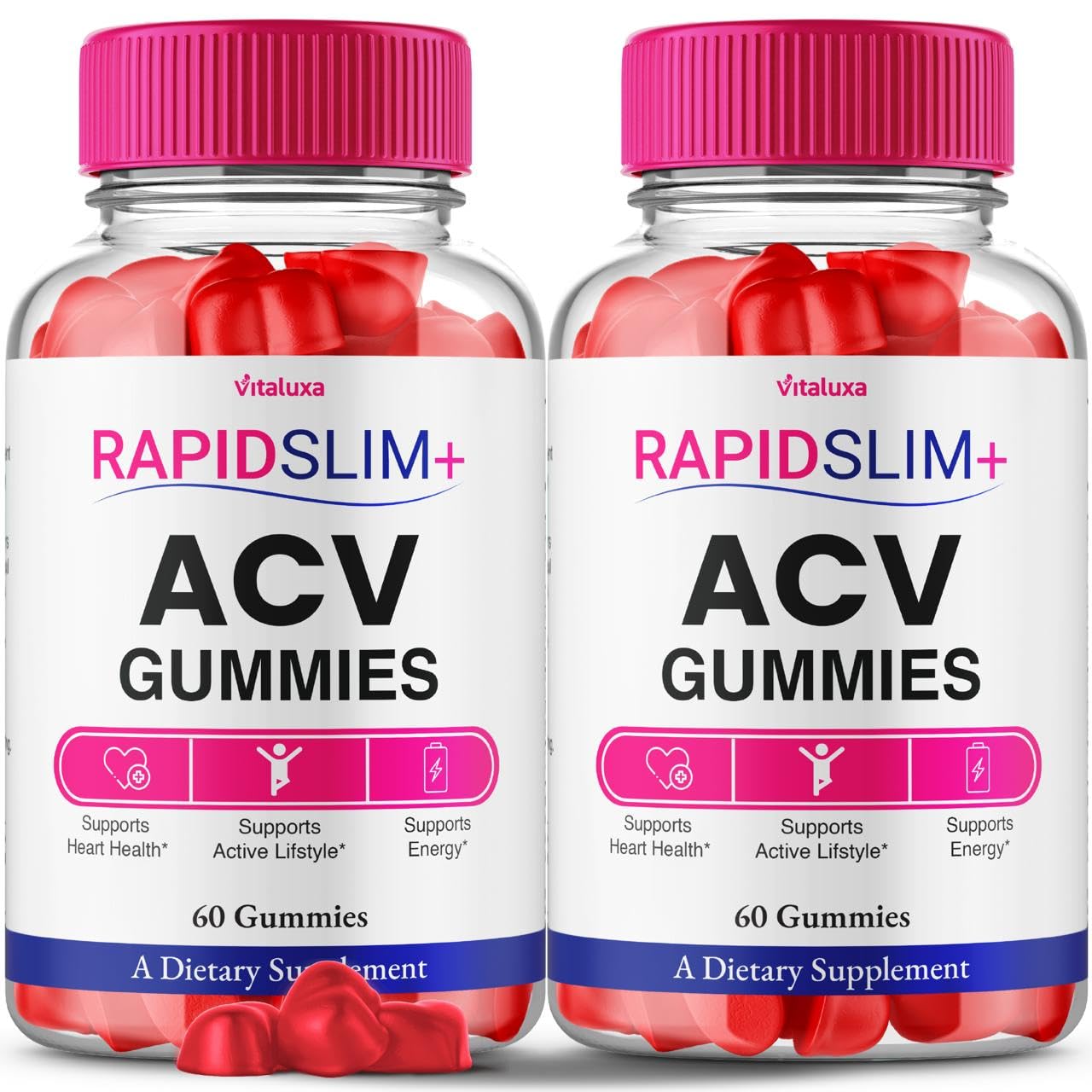 Vitaluxa Rapid Slim ACV Gummies, 120 Count
