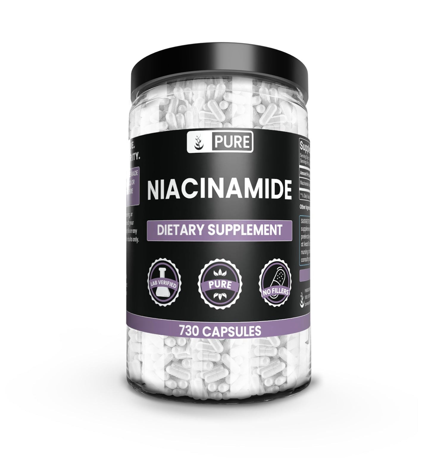 PURE ORIGINAL INGREDIENTS Niacinamide Capsules 730